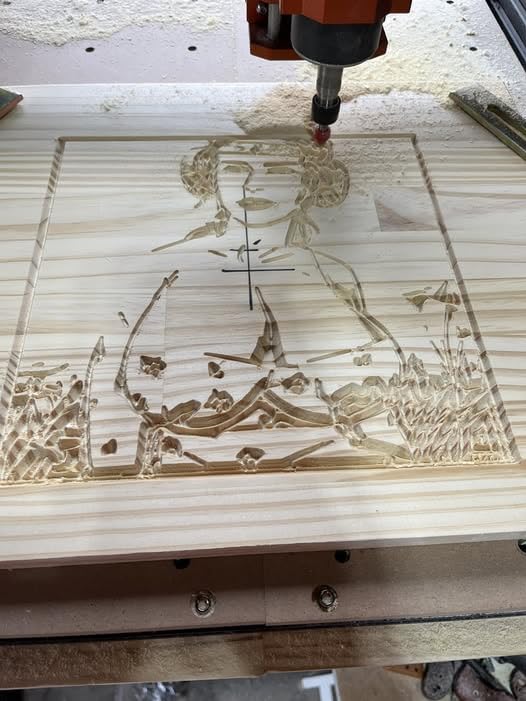 VEVOR CNC Router Machine, 300W, 3 Axis GRBL Control Wood Engraving Carving Milling Machine Kit, 400 x 400 x 75 mm Working Area 1200 RPM for Wood Acrylic MDF PVC Plastic Foam customer photo 1