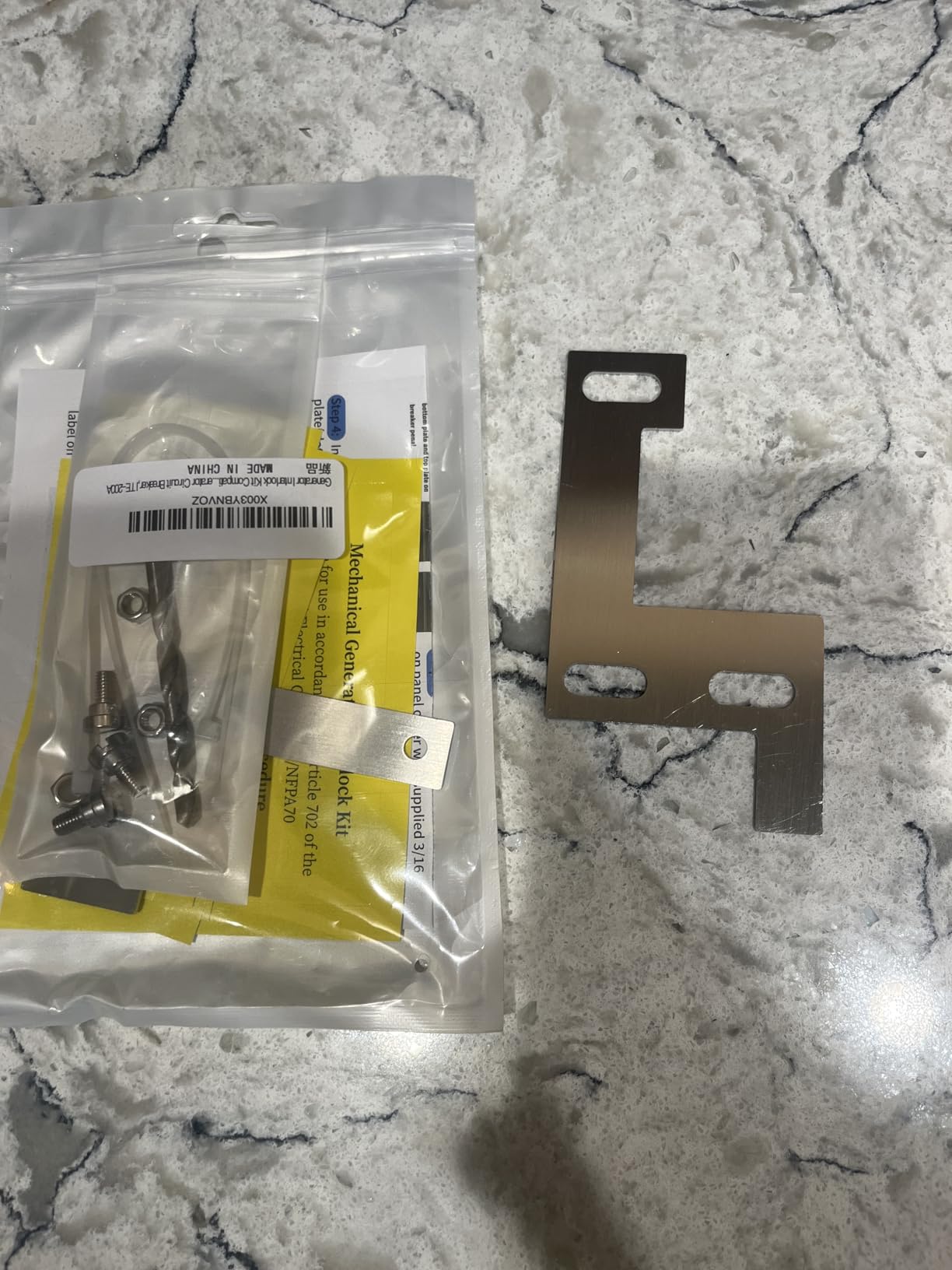 Generator Interlock Kit Compatible with Siemens,ITE,Gould,Murray,and Thomas and Betts,150 or 200 amp panels.for Siemens 150 amp panels. customer photo 2