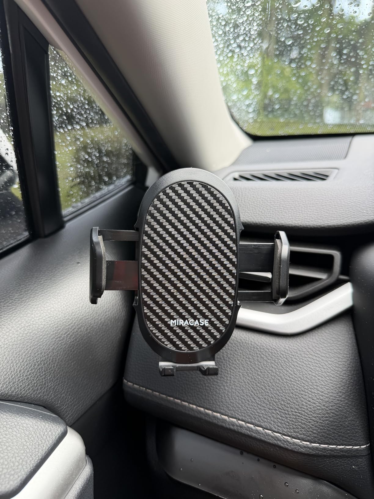 Miracase Phone Holders for Your Car with Metal Hook Clip - Air Vent Cell Phone Stand Car Mount, Universal Automobile Cradle for Garmin GPS Fit iPhone Android and All Smartphones, Dark Black customer photo 1