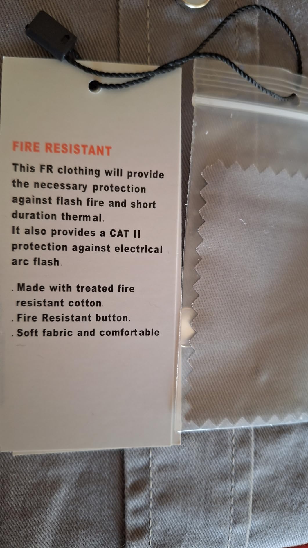 VATRENUS FR Shirts for Men 6.5oz Button Down Flame Resistant 100% Cotton Men's Pre-Washed Fire Retardant Work Shirt customer photo 2