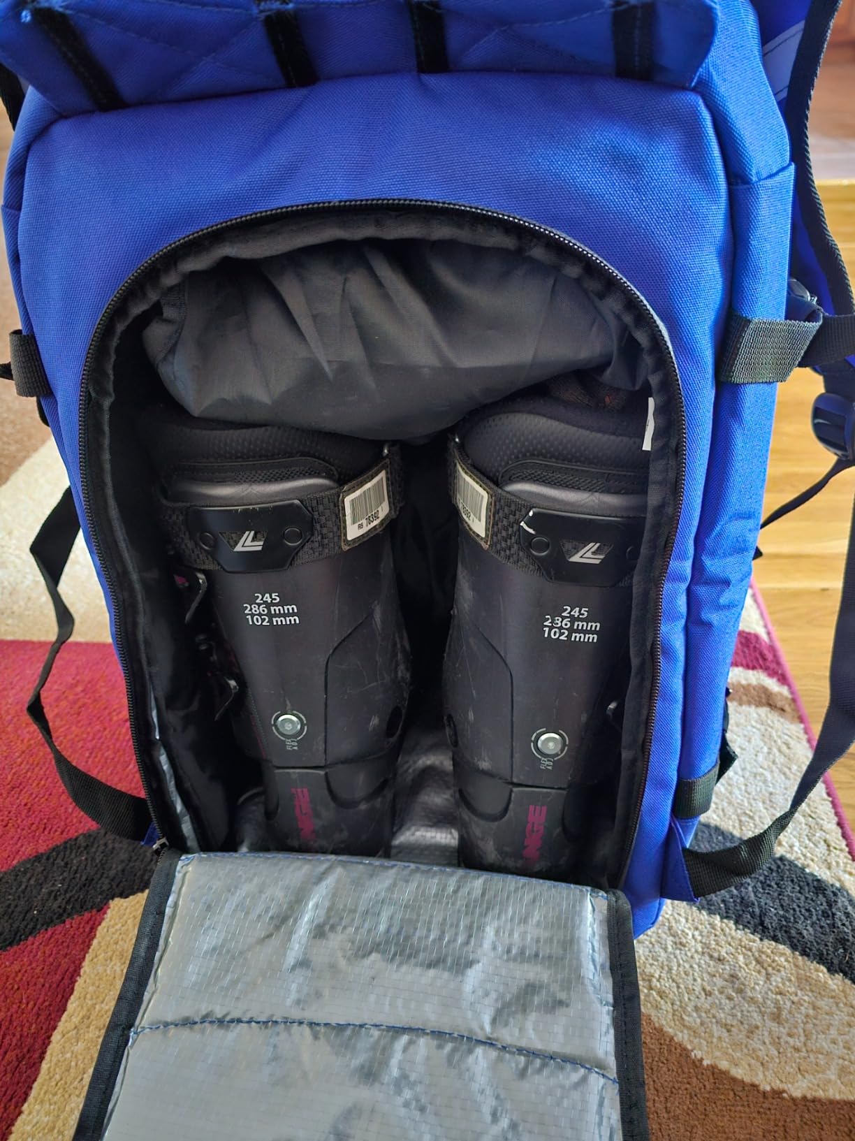 KEOFID 50L Ski Boot Bag Backpack, Waterproof Ski Bag, Travel Backpack for Ski Helmet, Snowboard customer photo 2