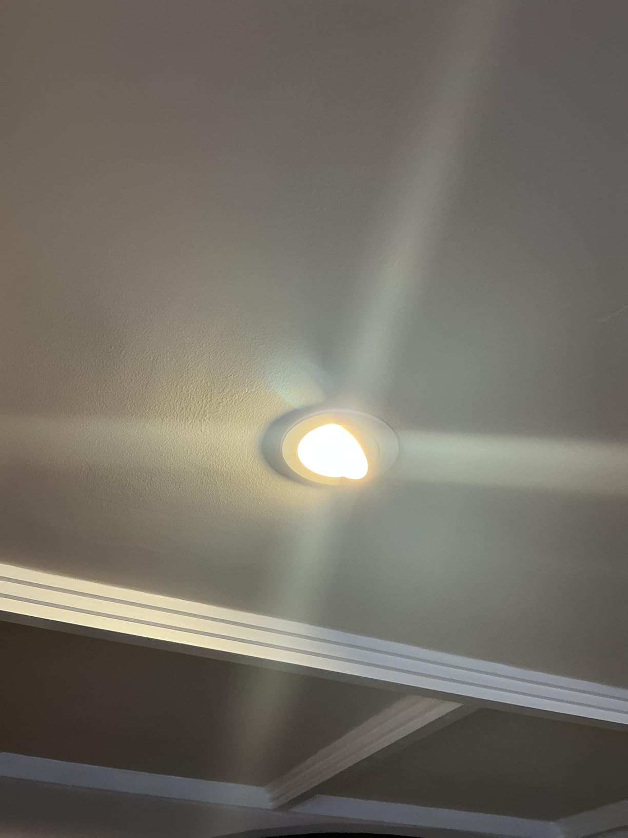 HALO RA 6 inch LED Recessed Lighting Retrofit Gimbal Trim 5CCT 600/900lm | Baffle adjustable LED trim, low glare, wet-rated for showers and outdoor use, Dims to 5% + dim to warm, 35 degree tilt 360 degree rotate customer photo 2
