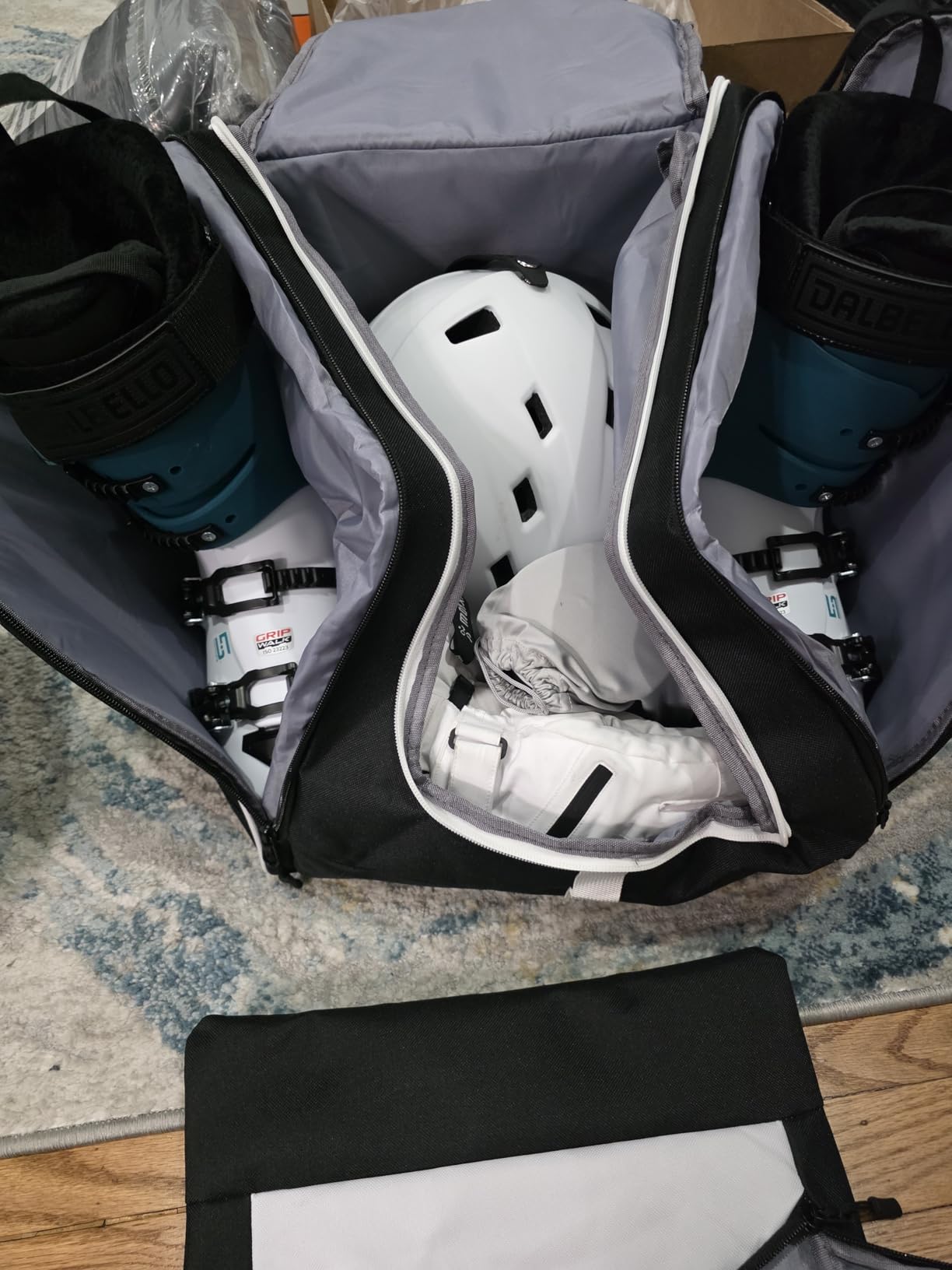 GoHimal Ski Bag and Boot Bag Combo, Padded Skis Bag for Air Travel, Safety Reinforce Ski Carrier Bag Fits for Skis Up to 200 CM and Boots Up To Size US13 customer photo 2