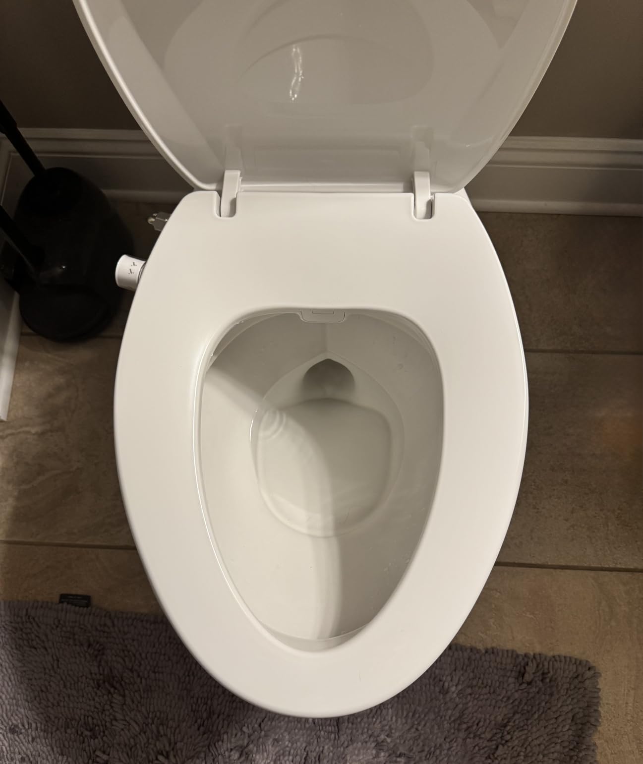 Clirass Elongated Bidet Toilet Seat with Quiet-Close, Non-Electric Bidet Mode with Dual Nozzles, Fit Elongated Toilet Seat, Adjustable Water Pressure with Brass inlet customer photo 1