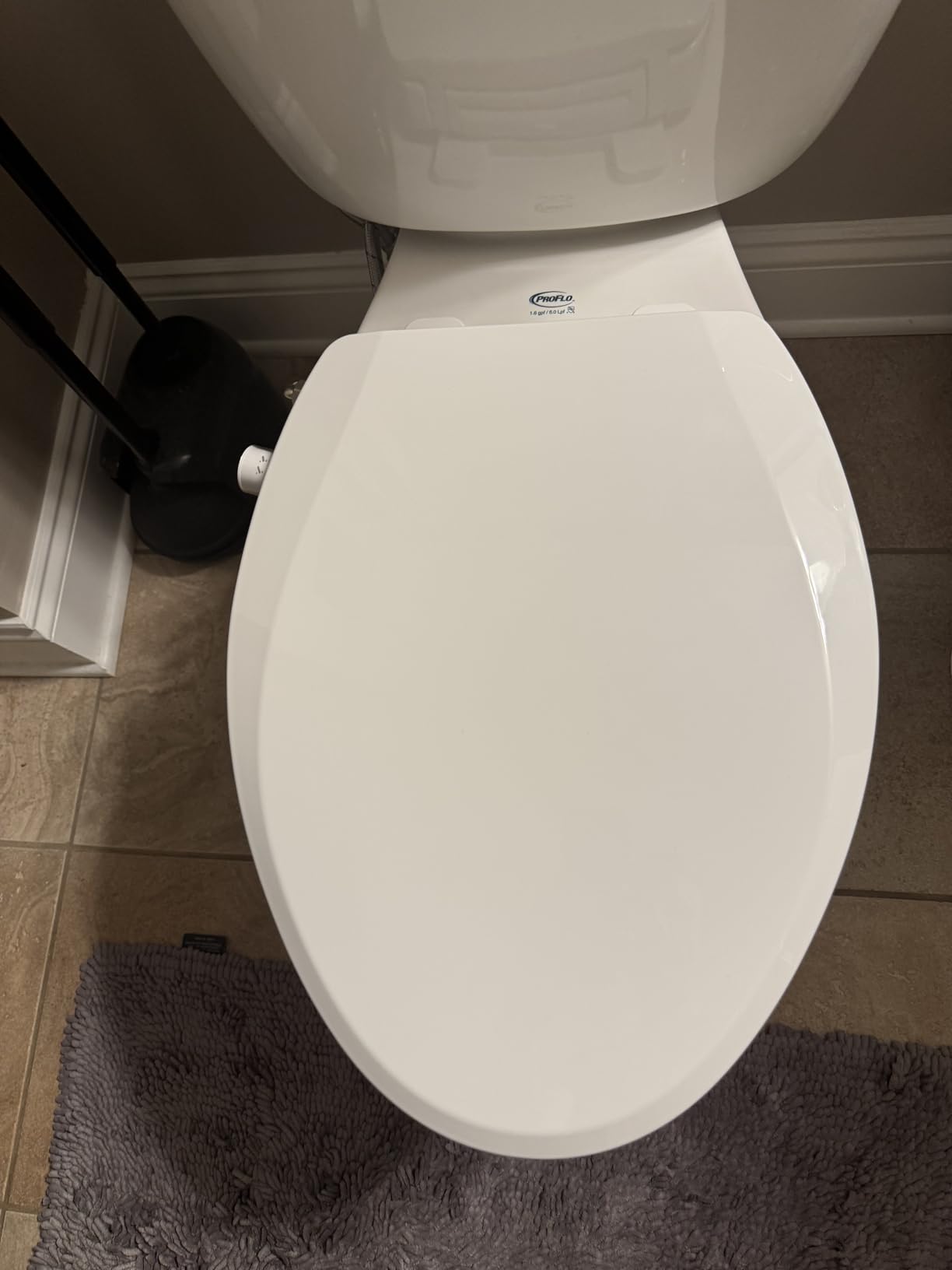Clirass Elongated Bidet Toilet Seat with Quiet-Close, Non-Electric Bidet Mode with Dual Nozzles, Fit Elongated Toilet Seat, Adjustable Water Pressure with Brass inlet customer photo 2