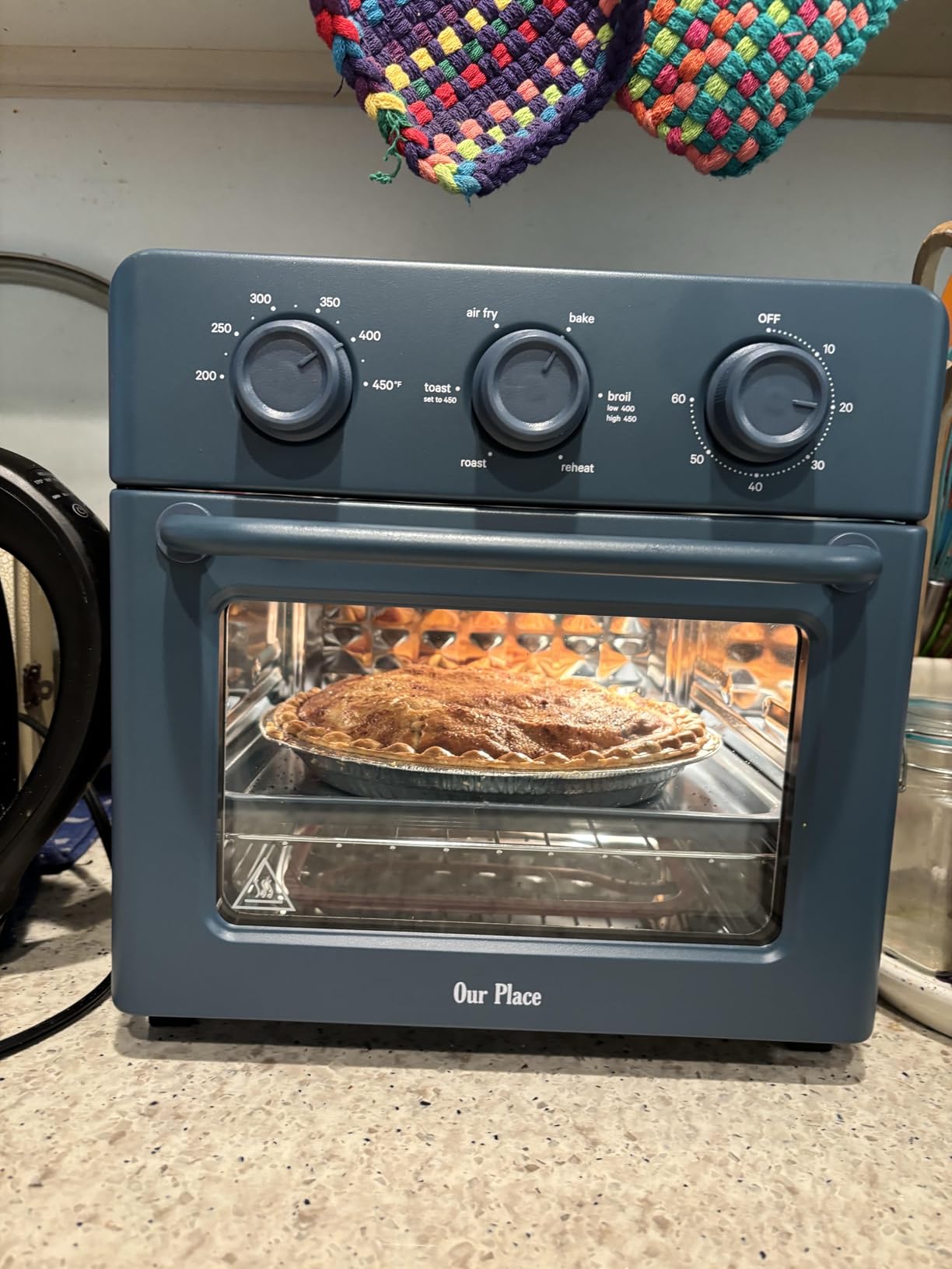 Our Place Wonder Oven | 6-in-1 Stainless Steel Air Fryer Toaster Oven Combo with Basket, Rack, Pan & Tray | Compact 13 QT Countertop Capacity customer photo 1