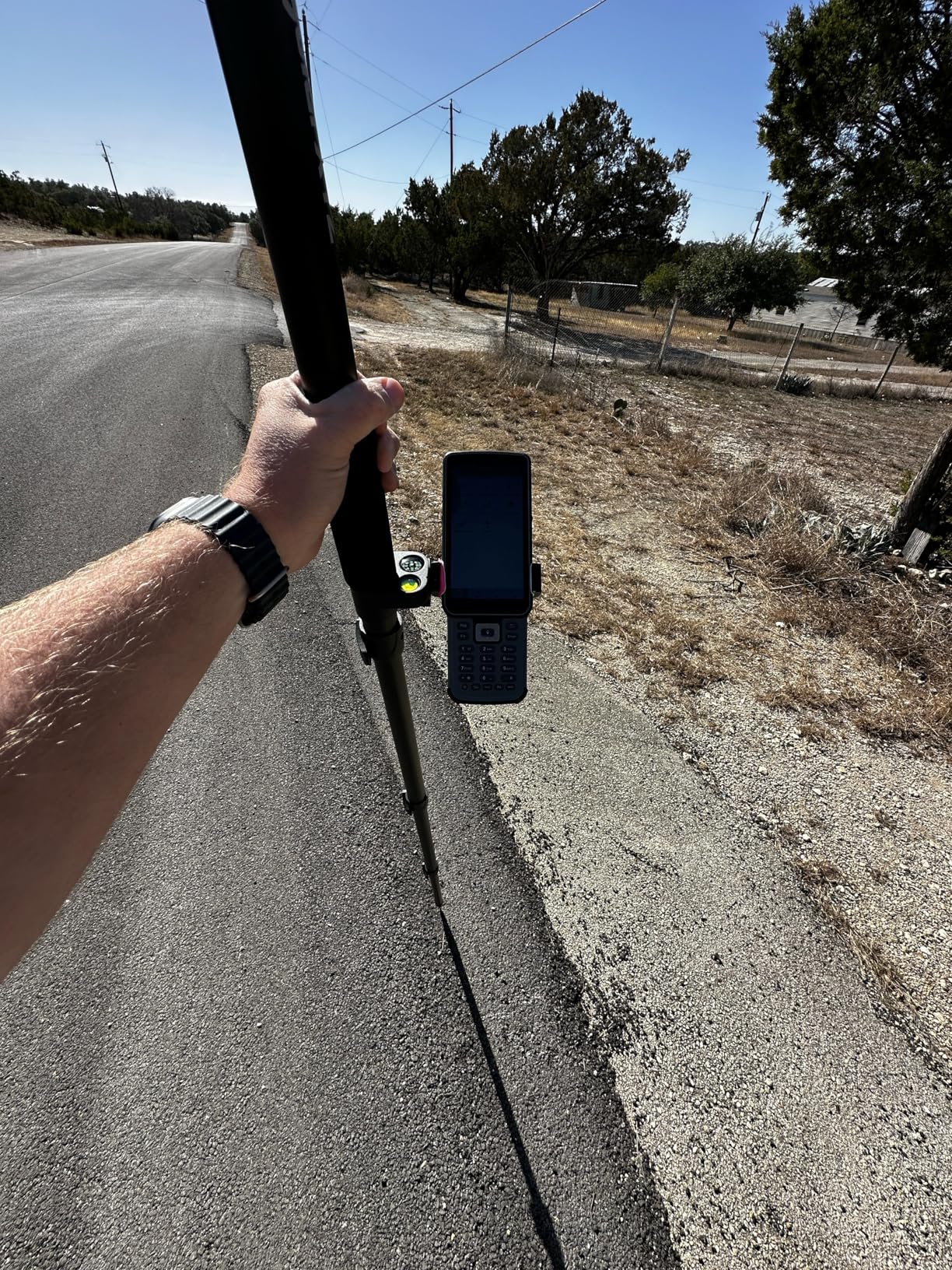 Aluminum GPS Rover Rod Telescopic Survey Pole for Land Surveying & Engineering - RTK GPS/GNSS Accessory for Surveying and Measuring Poles(5.91ft/1.8m) customer photo 1