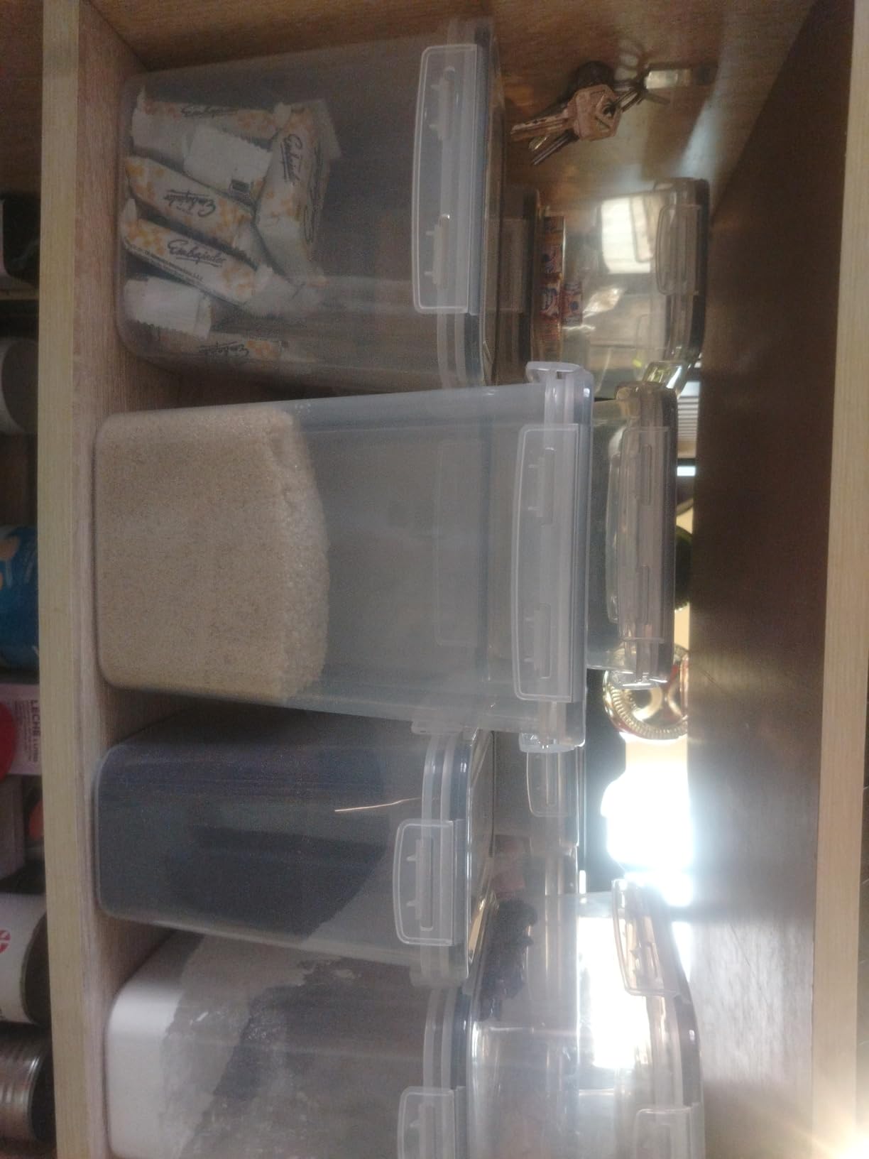 Airtight Food Storage Containers with Lids, 24 PCS Kitchen and Pantry Organization Canisters, BPA-Free, PVC-Free, Food-grade Plastic Leak-proof Jars for Cereal, Flour, Sugar, Extra 24 Labels & Marker customer photo 2