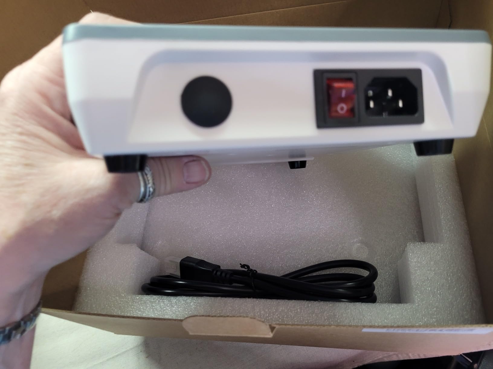 Magnetic Stirrer Hot Plate Stirrer LCD Display 300°C Max.5L 5.9inch Heated Magnetic Stir Plate 1600RPM Magnetic Lab Hotplate Stirrer Magnetic Mixer for Lab Physics Education, Stir Bar&Temp Sensor customer photo 2