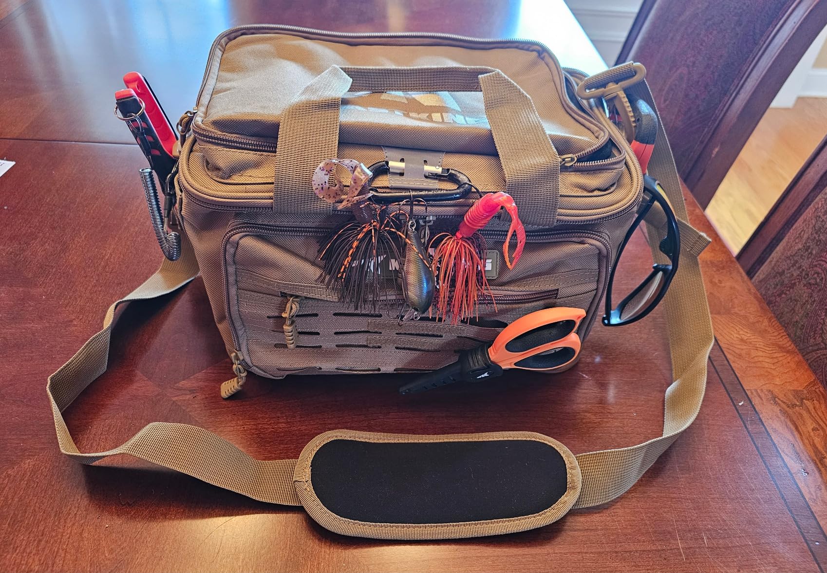 KastKing Karryall Fishing Tackle Bags with 4 * 3600 Tackle Trays - Saltwater & Freshwater Fishing Gear Storage customer photo 1