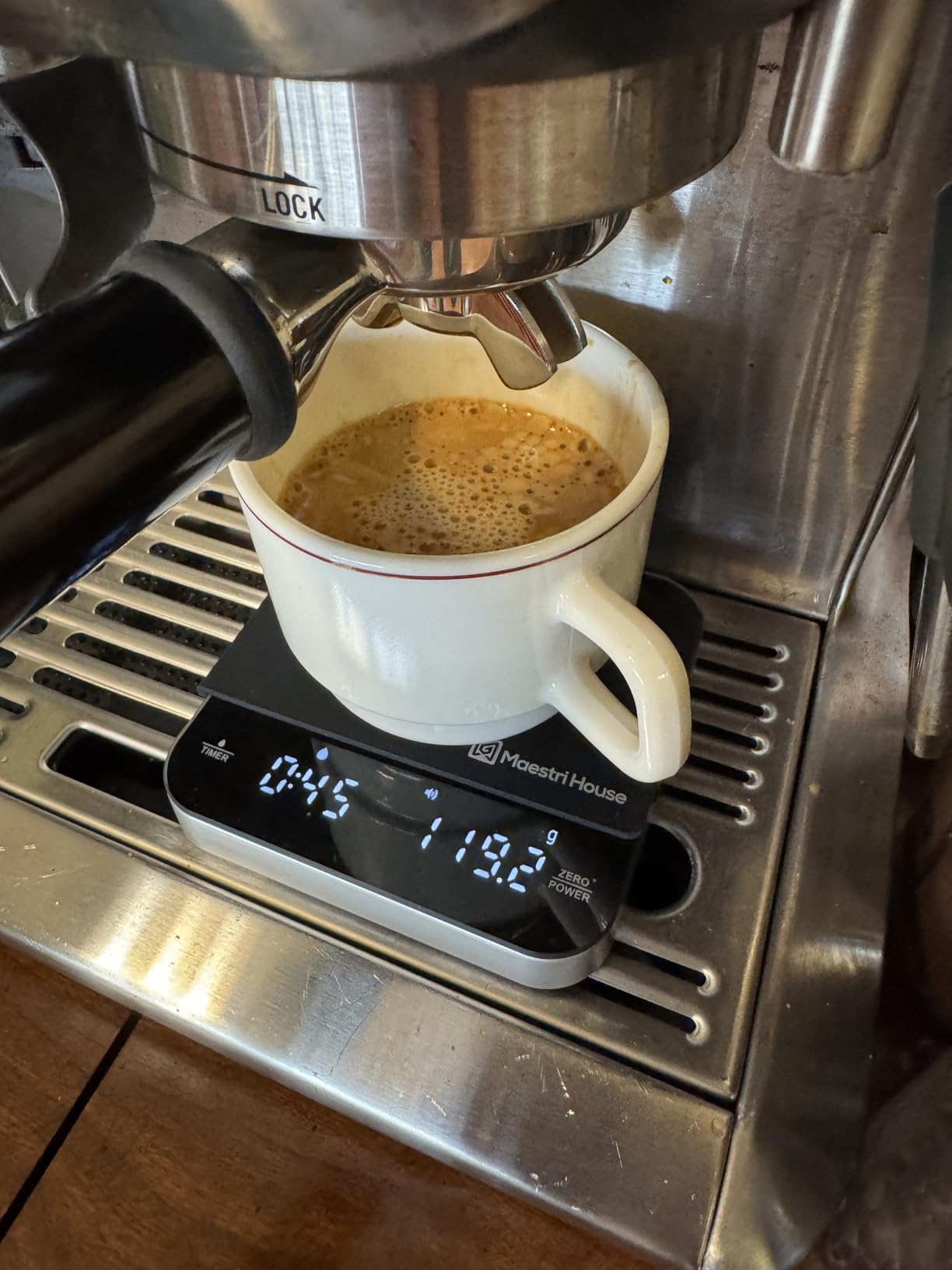 Maestri House S2 Espresso Coffee Scale with Timer, USB-C Rechargeable 2kg/0.1g Precision Shot Scale, Digital Scale for Espresso Brewing(Black & Silver) customer photo 1