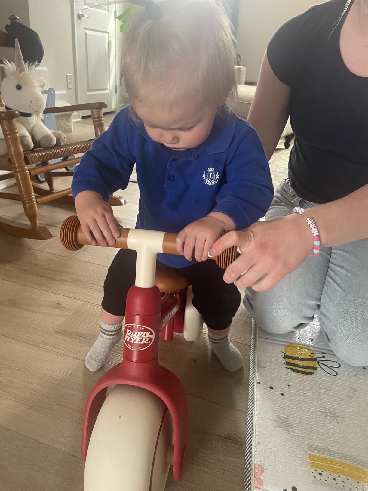 Radio Flyer Steady Start Balance Bike, Red, for Kids Ages 1-3 customer photo 2