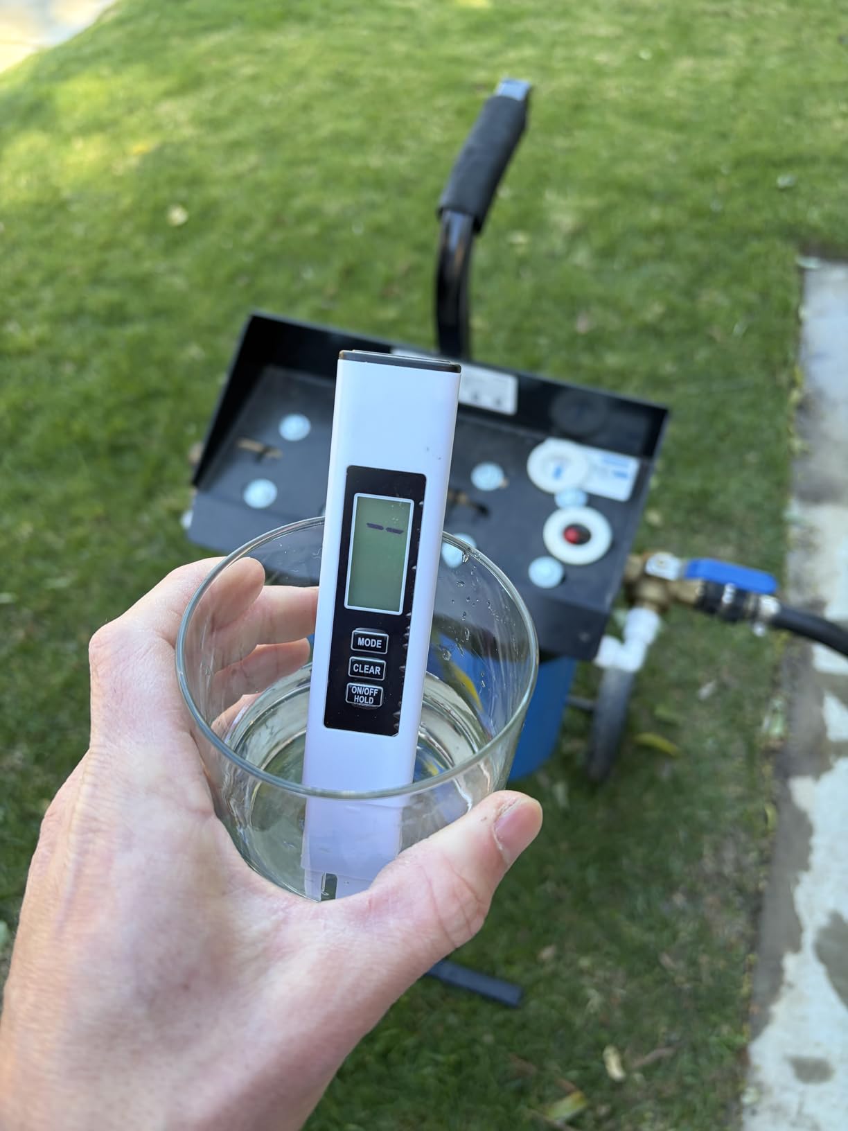 iSpring Spotless Water System for Car Wash, 1200 Gallons Deionized Water System with Bypass Valve & Rolling Cart, Spot Free Car Wash System for Vehicles, RV, Motorcycles & Windows, Model: WGB22BD-BP customer photo 2