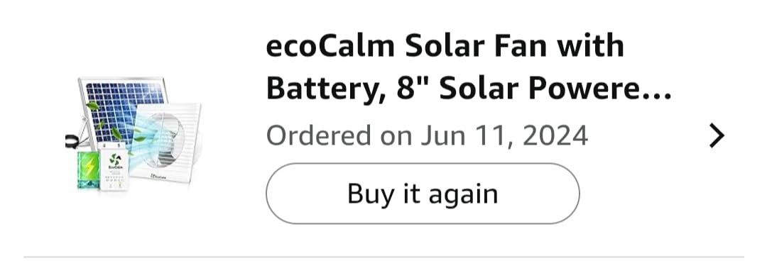 Solar Fan with Battery and Adjustable Thermostat, 8