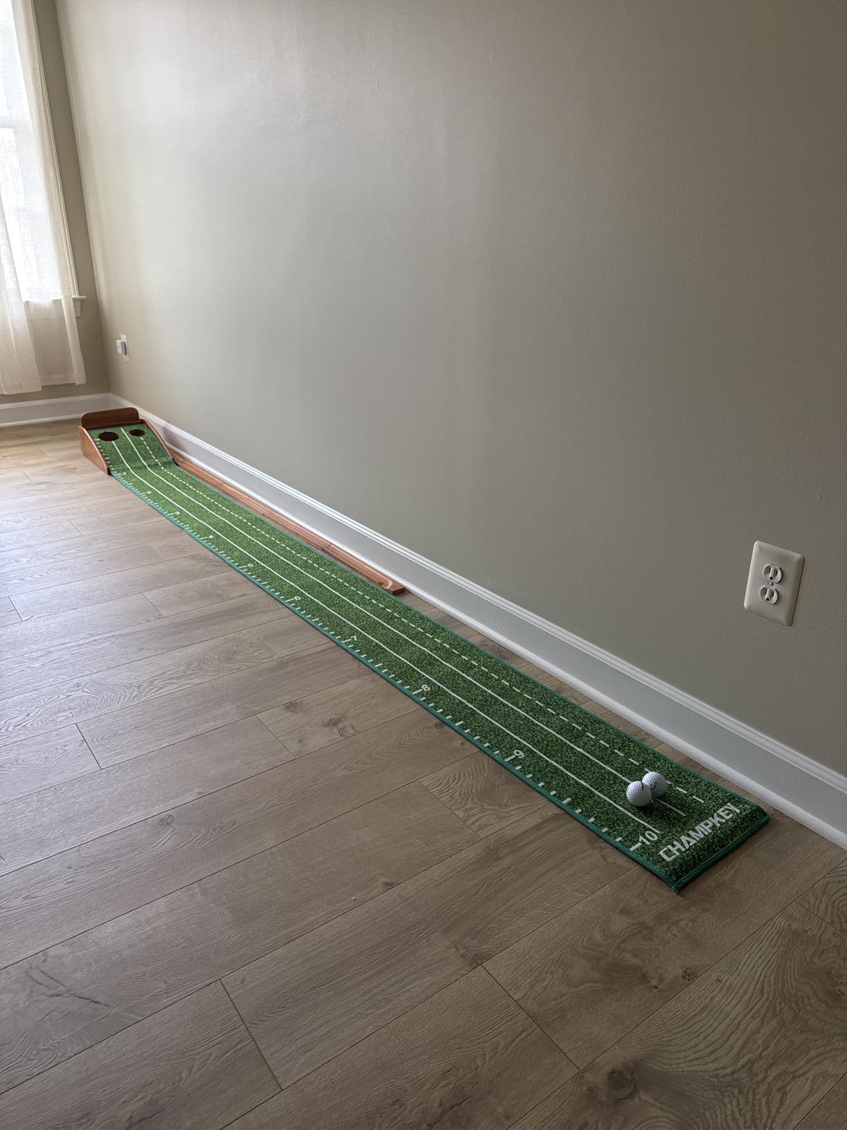 CHAMPKEY Premium Golf Putting Green Indoor with 3 Golf Putting Gates customer photo 1
