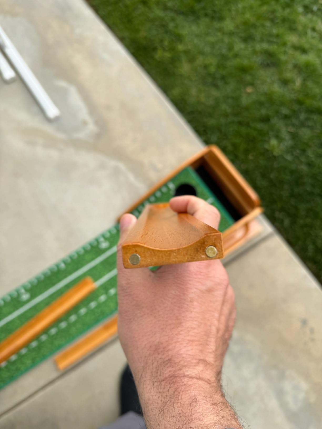 CHAMPKEY Premium Golf Putting Green Indoor with 3 Golf Putting Gates customer photo 2