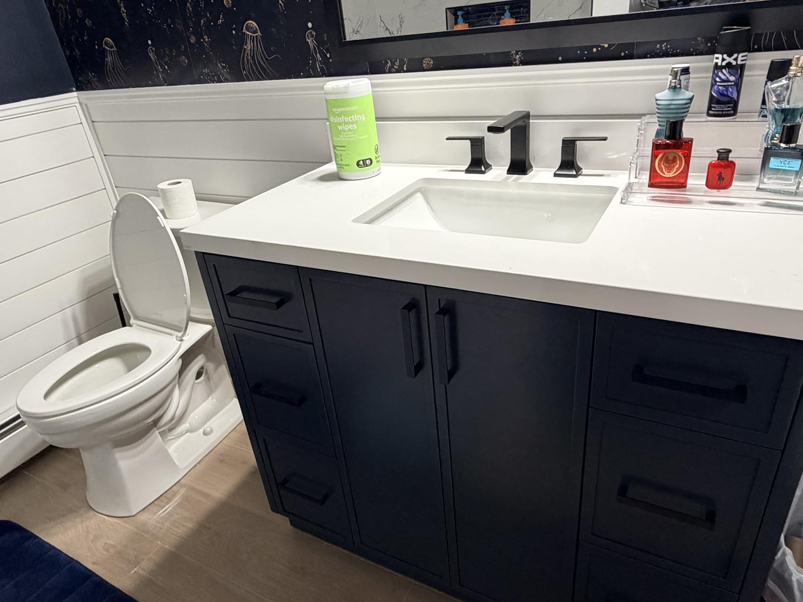 Delta Velum Chrome Bathroom Faucet 3 Hole, 8 Inch Widespread Bathroom Sink Faucet for Vanity, Metal Push-Pop Drain Assembly, Chrome 3539LF-MPU customer photo 2