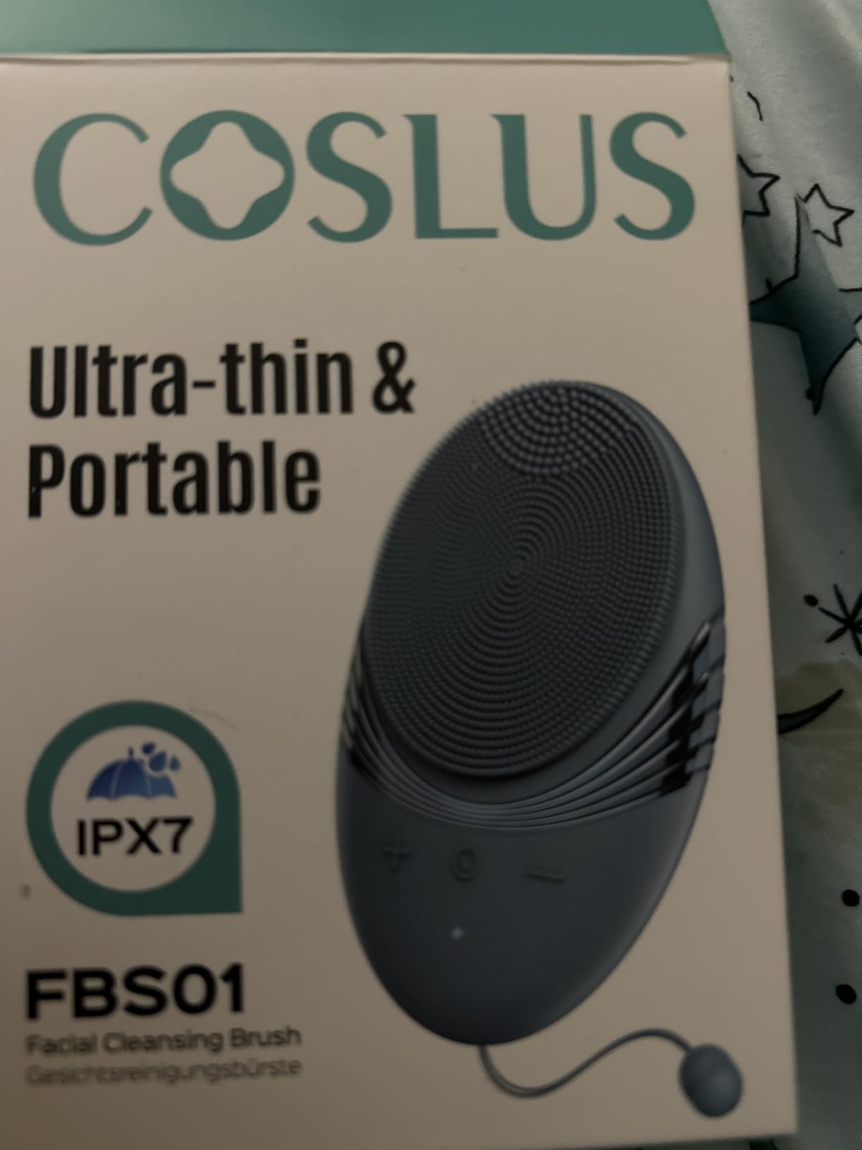 COSLUS FBS01 Facial Cleansing Brush Face Scrubber: Portable Silicone Waterproof Rechargeable Face Wash Brush, 5 Cleansing Modes, Electric Deep Cleaning for Men & Women, Removing Blackhead Exfoliating customer photo 1
