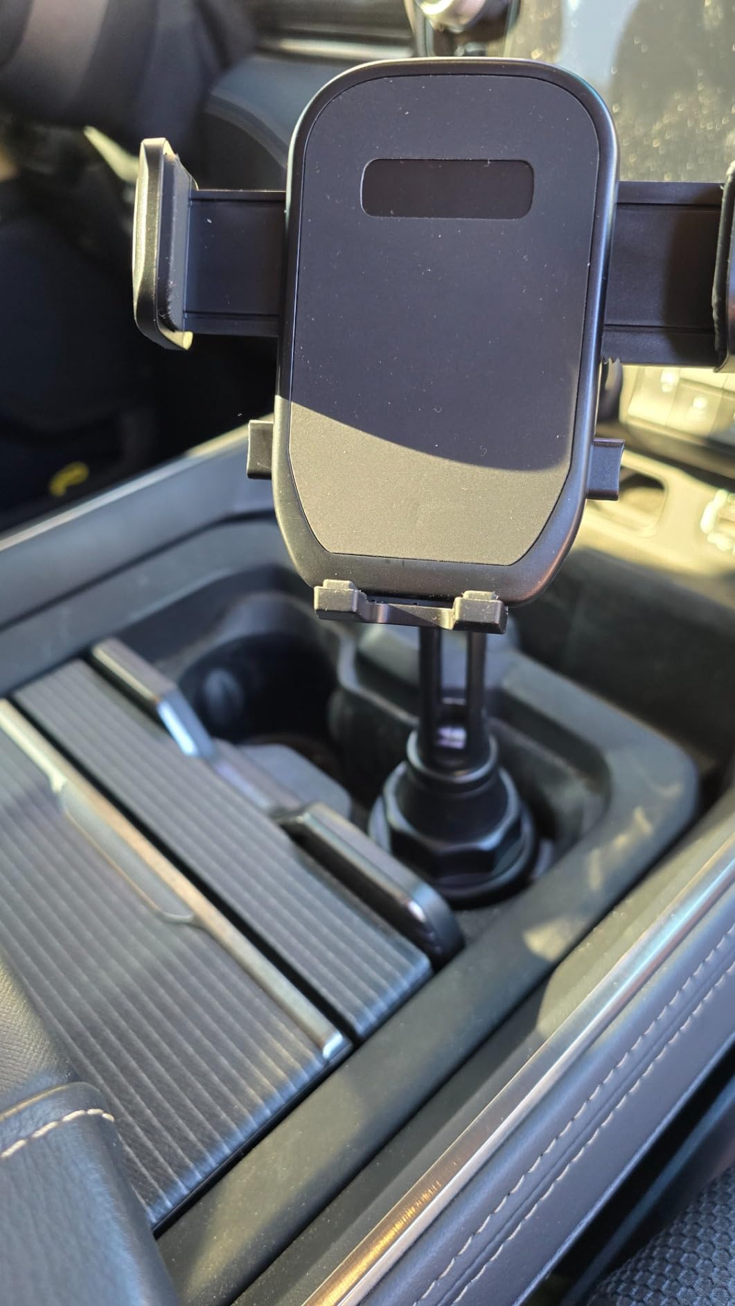 bokilino Cup Phone Mount for Car - Upgraded Version Universal Cup Phone Cradle Holder with Long and Adjustable Neck, Compatible with iPhone, Samsung, Google and All Smartphones customer photo 2
