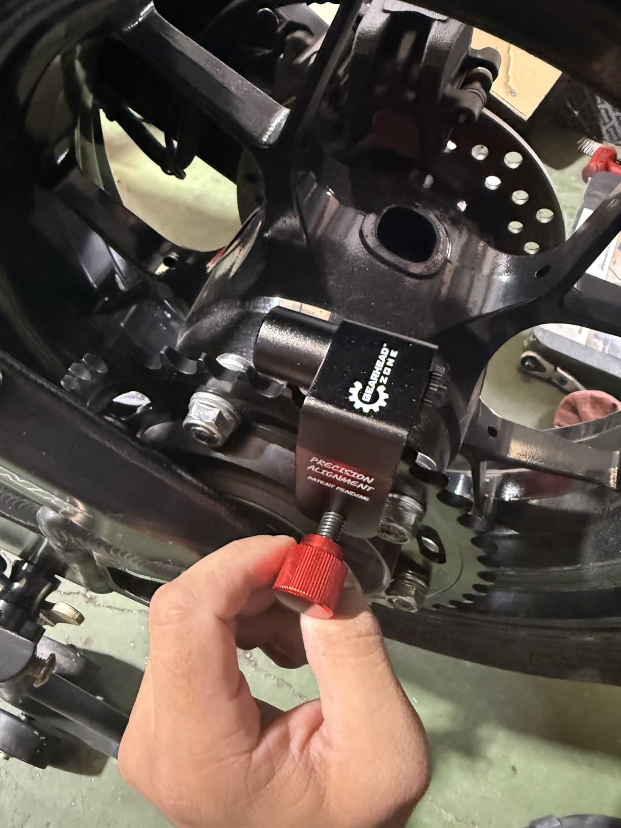 Chain & Sprocket Alignment Tool - Laser Application customer photo 2
