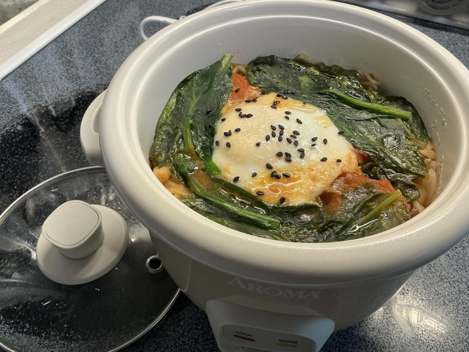 AROMA Mini Rice Cooker, 2-Cup (Uncooked) / 4-Cup (Cooked), Grain Cooker, Soup Maker, Oatmeal Cooker, Auto Keep Warm, 1 Qt, Light Green customer photo 1