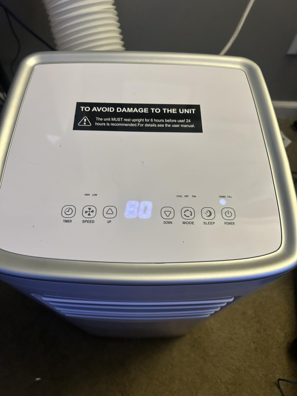 Coolblus Portable Air Conditioners, 8400 BTU air conditioner Cools Up to 340 Sq.Ft, 3 in 1 Portable AC with Remote, 24H Timer, Sleep Mode, Window Kit & Filter Brush, No Wall Required, White-8400BTU customer photo 2
