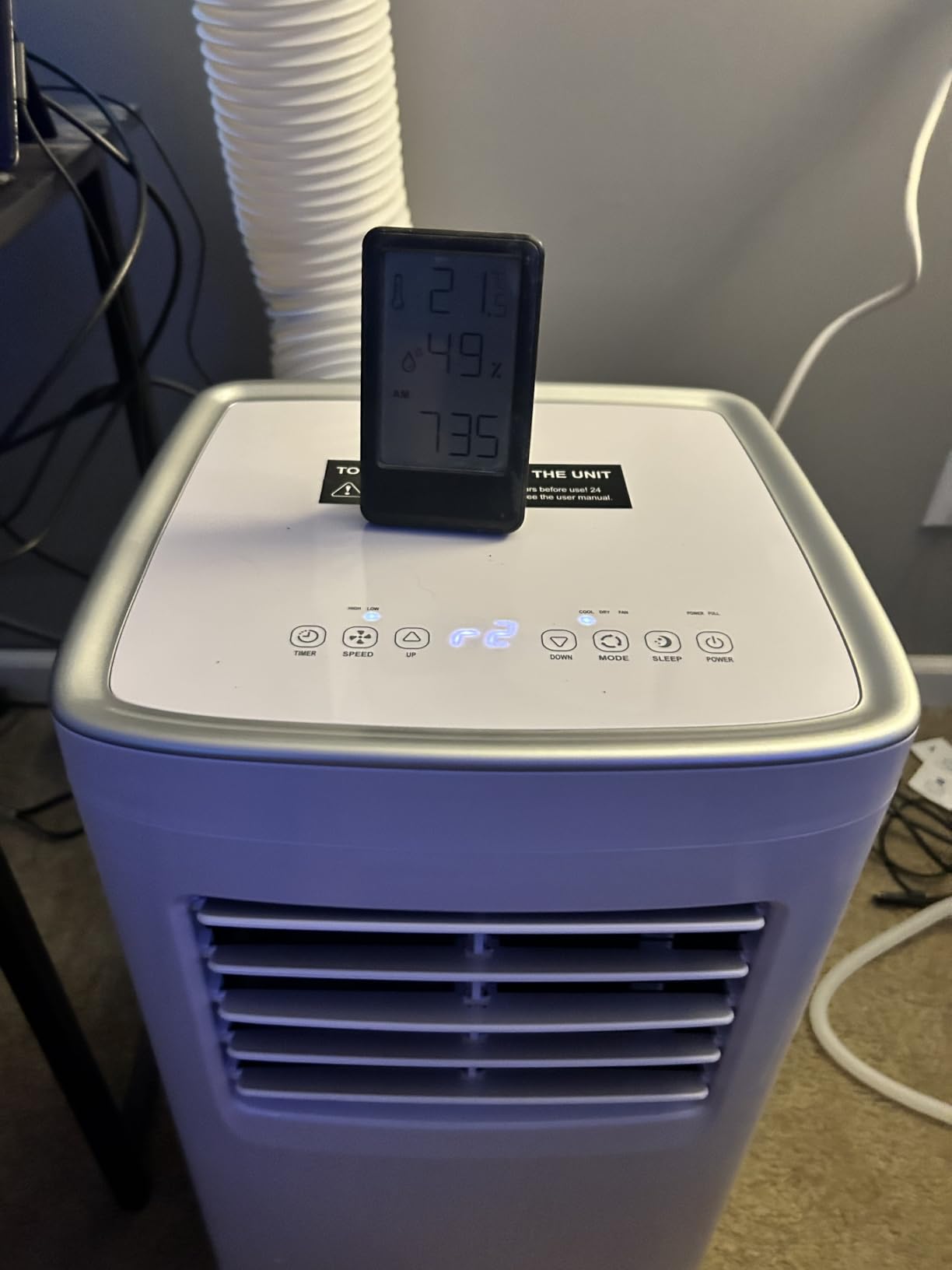 Coolblus 10000 BTU Portable Air Conditioners Cool Up to 450 Sq.Ft, 3-IN-1 Portable AC Unit with Remote Control/LED Display/Installation Kits & Screwdriver/24Hrs Timer for Home/Office, White-10000BTU customer photo 1