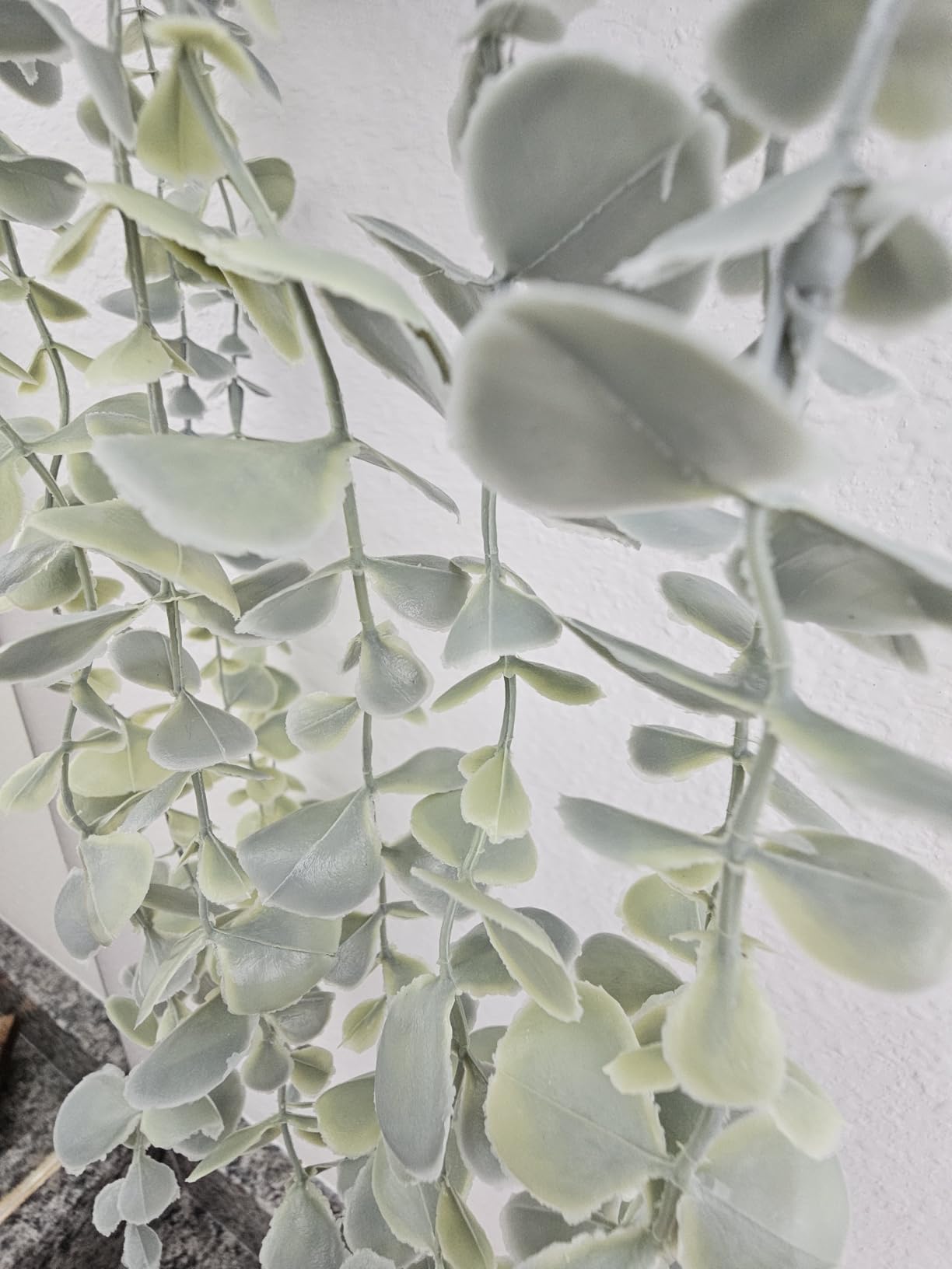 Der Rose 1Pcs Fake Plants Hanging Artificial Potted Faux Eucalyptus Plants for Modern Boho Farmhouse Bathroom Office Desk Wall Art Shelf Living Room Aesthetic Decor Indoor customer photo 1