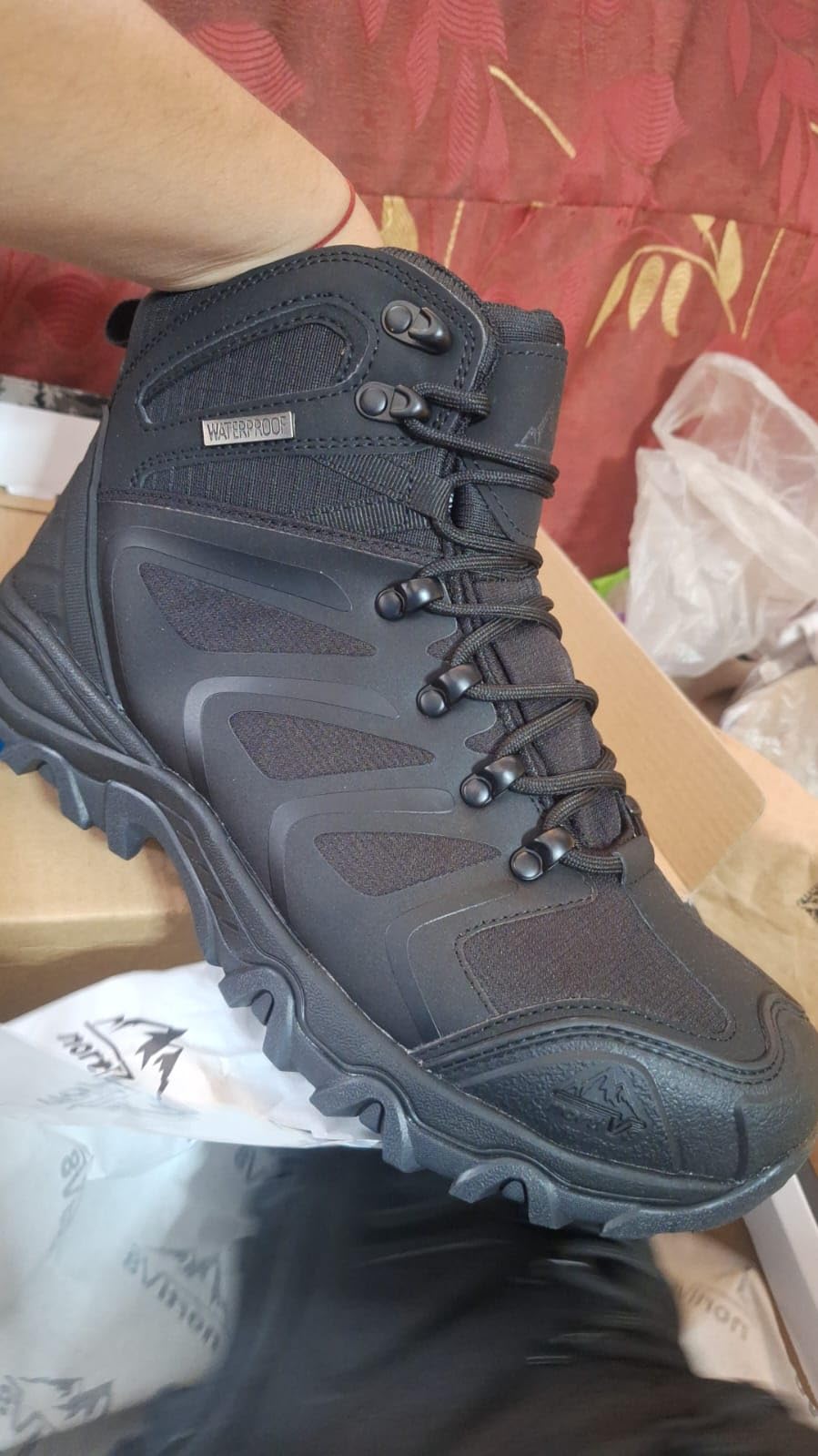 NORTIV 8 Waterproof Work Boots for Men Steel Toe Safety Construction Boots ARMADILLO-STL customer photo 1