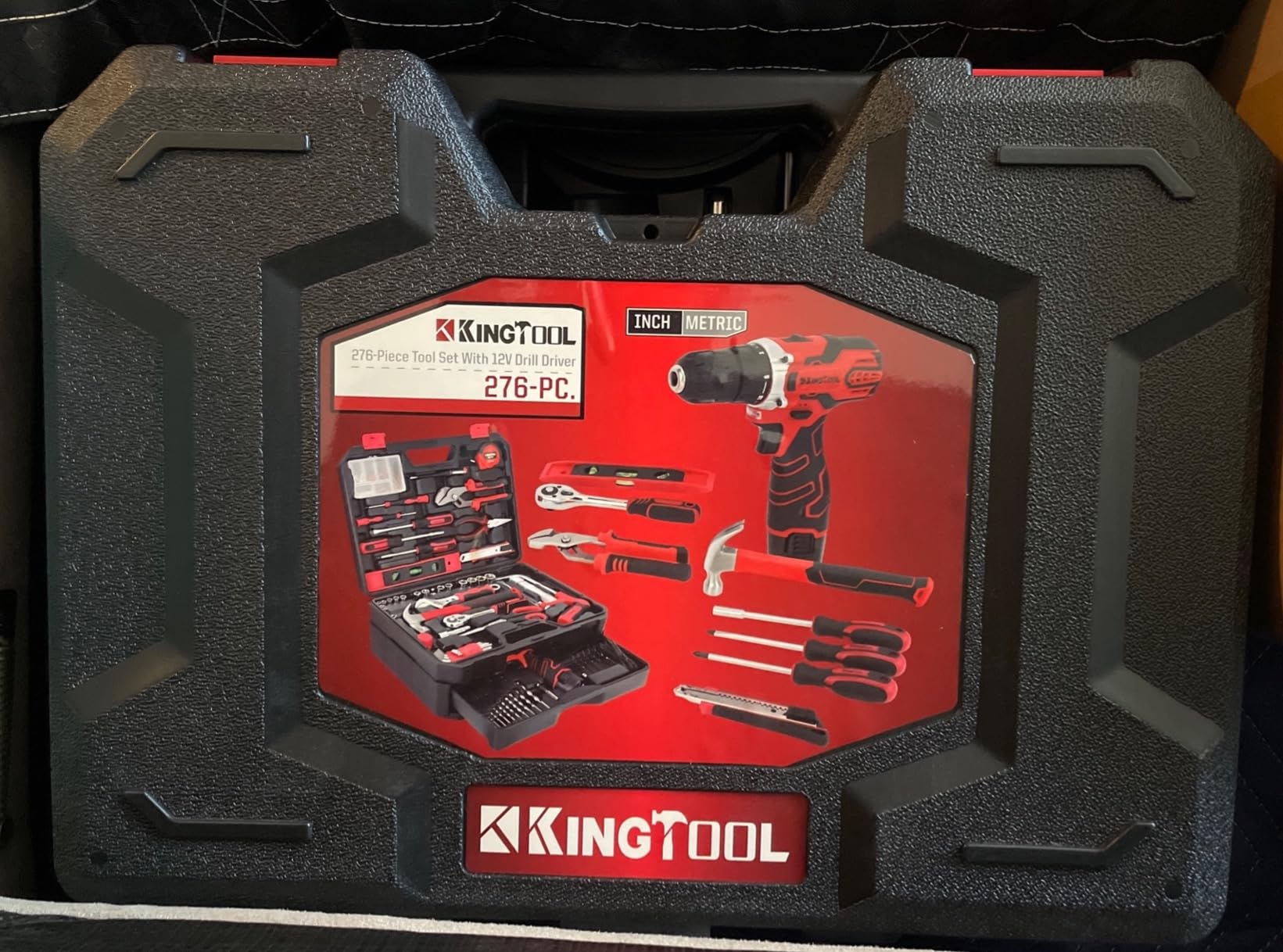 KingTool 276-Piece Tool Set Kit - Tool kit with 12V Cordless Power Drill Driver Toolbox Storage Case with Drawer, Drill Set Perfect for Homeowner, Diyer, Handyman, Fathers Day Gift customer photo 1