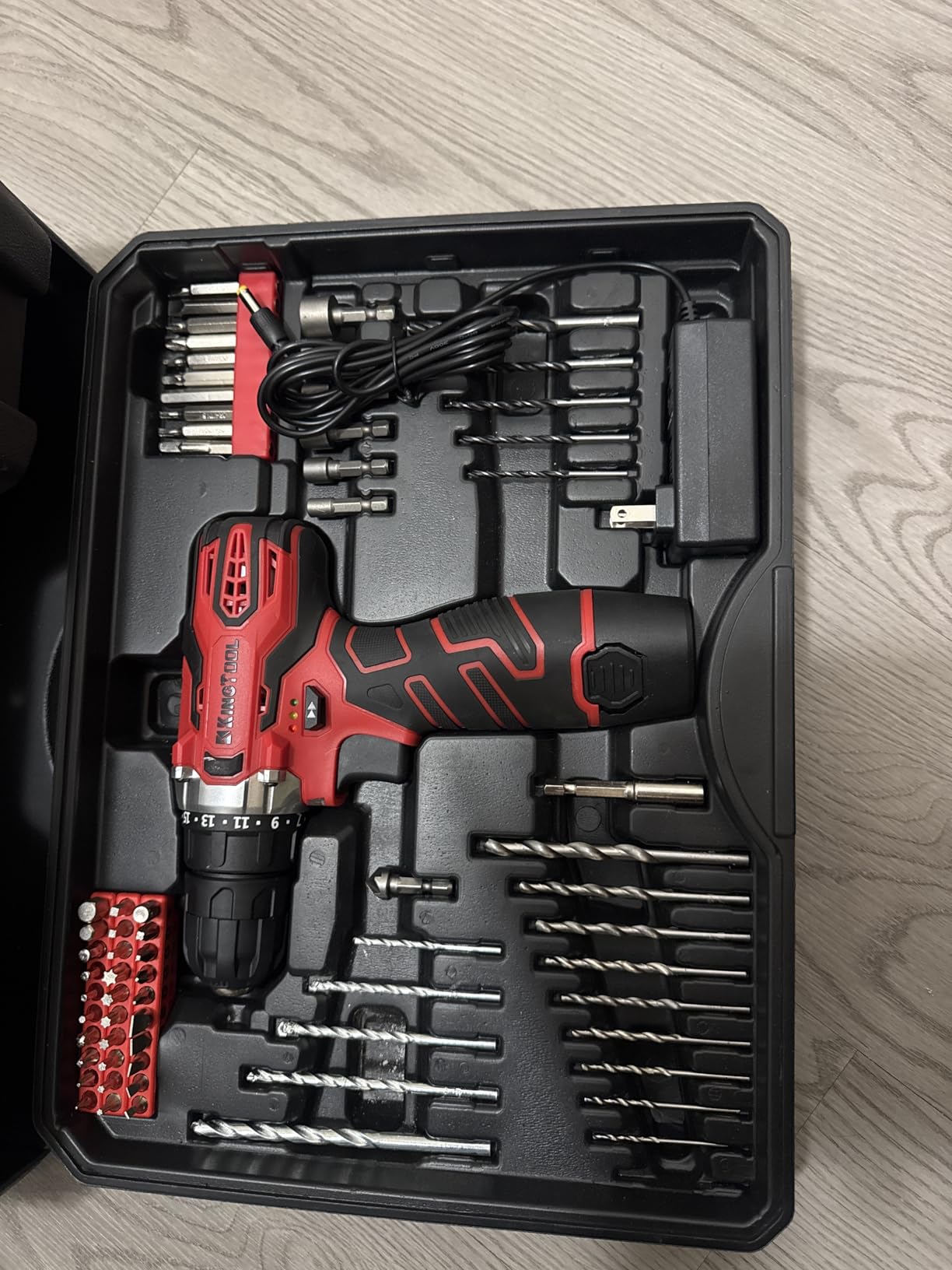 KingTool 276-Piece Tool Set Kit - Tool kit with 12V Cordless Power Drill Driver Toolbox Storage Case with Drawer, Drill Set Perfect for Homeowner, Diyer, Handyman, Fathers Day Gift customer photo 2