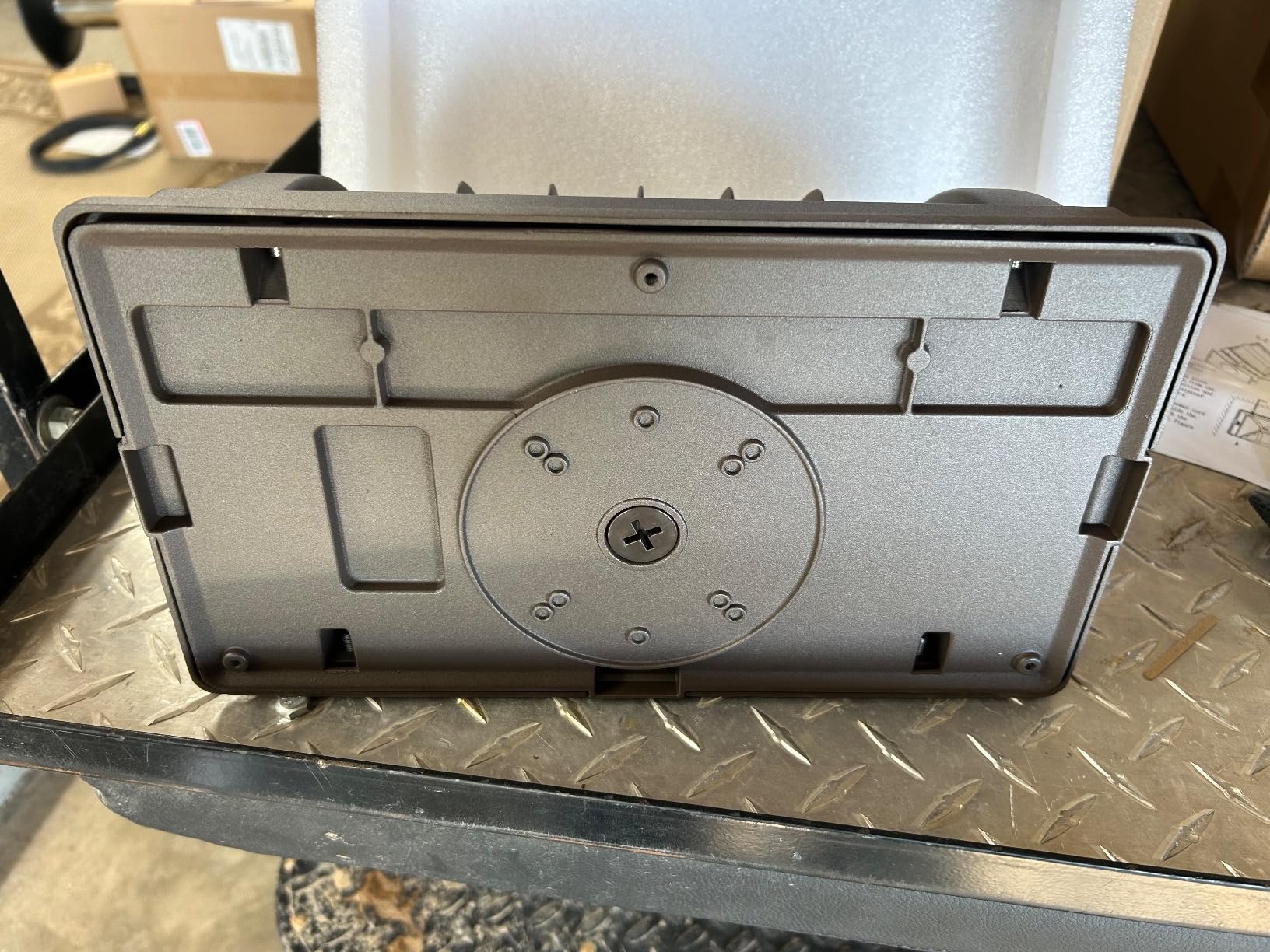 ledmo 150W LED Wall Pack with Photocell Dusk to Dawn Outdoor Lighting | 5000K 21000LM Waterproof Commercial Fixture 100-277V Equivalent Energy Save Flood Lights for Building Yard Warehouse Garage customer photo 2