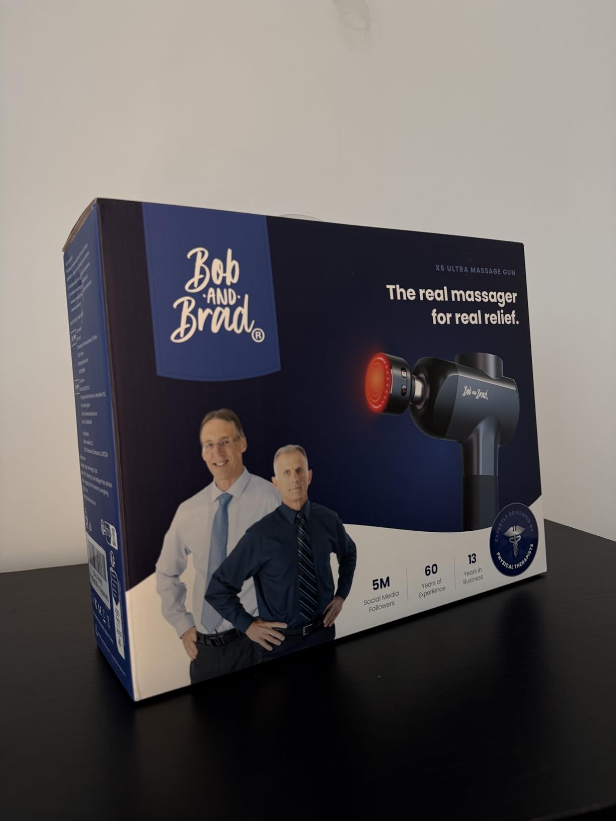 Bob and Brad X6 Pro Max Massage Gun with Heat and Cold, FSA Eligible HSA Deep Tissue Percussion Massager Gun for Athletes, Metal Head & 5 Speeds, Handheld Muscle Massager for Body and Back Pain Relief customer photo 2