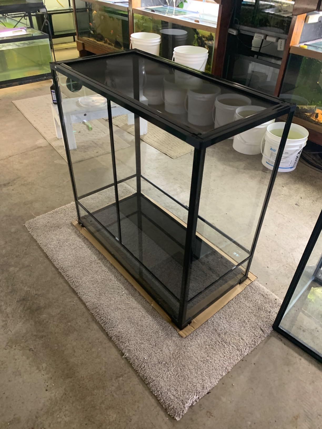 REPTI ZOO Large Tall Glass Reptile Tank 36