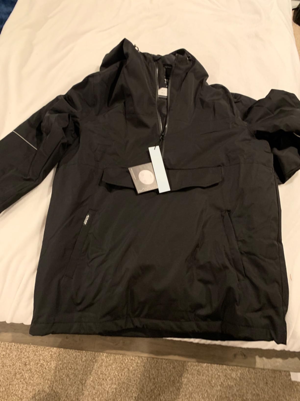 Mens Pullover Snowboard Jacket Waterproof Hooded Insulated Ski Jacket Warm Winter Snow Coat customer photo 2