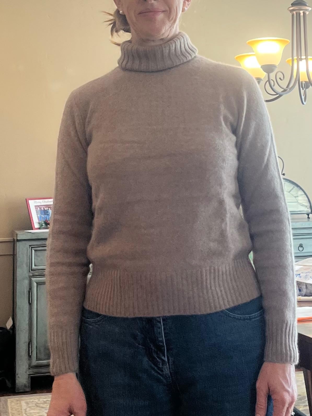 Style & Republic Women's 100% Cashmere Turtleneck Sweater, Regular Fit, Premium Knit Jumper for Autumn, Winter and Spring customer photo 1