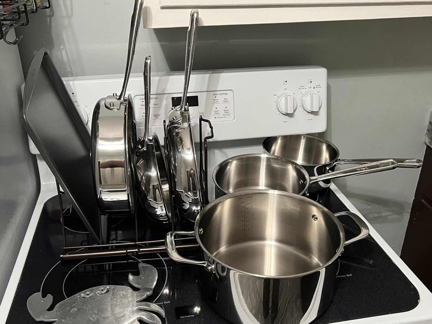 T-fal Pro Tri-Ply Stainless Steel Cookware Set, 10 Piece - Induction Compatible, Oven Safe 500F, Even Heat, Professional Quality, Durable, Pots and Pans Set, Silver customer photo 2