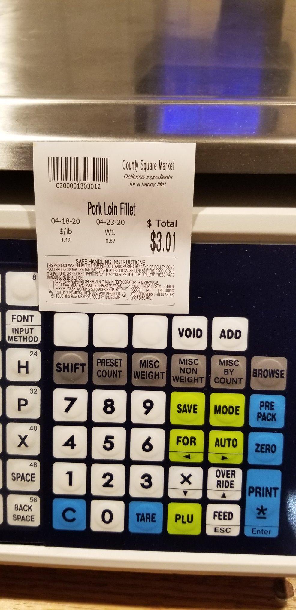 VisionTechShop VLP-100B Label Printing Scale, Capacity 30/60lb Readability 0.01/0.02lb, NTEP Legal for Trade, English, Spanish Available customer photo 2