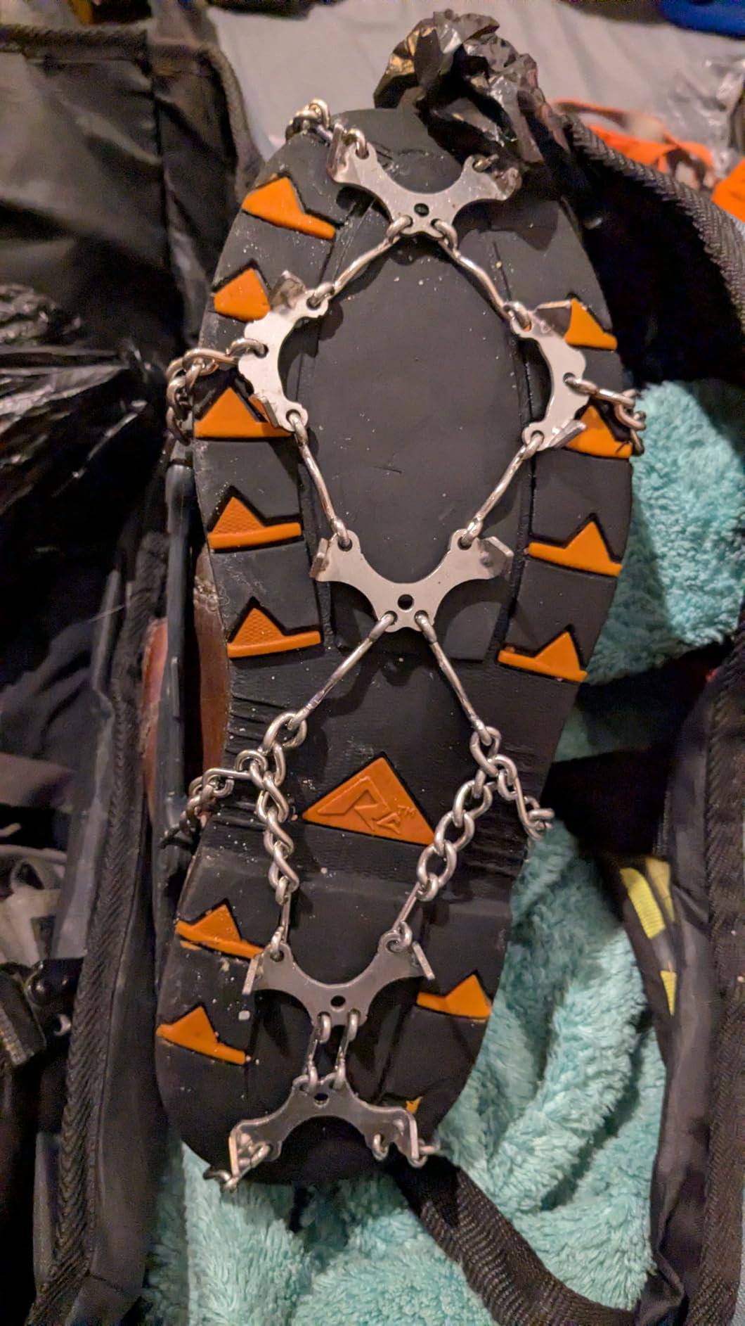Yaktrax Adventure Grip - Durable Winter Traction Device with Stainless Steel Spikes for Ice and Snow, Flexible Thermoplastic Rubber Upper, Fits Various Footwear, Ideal for Hiking and Mountaineering customer photo 2
