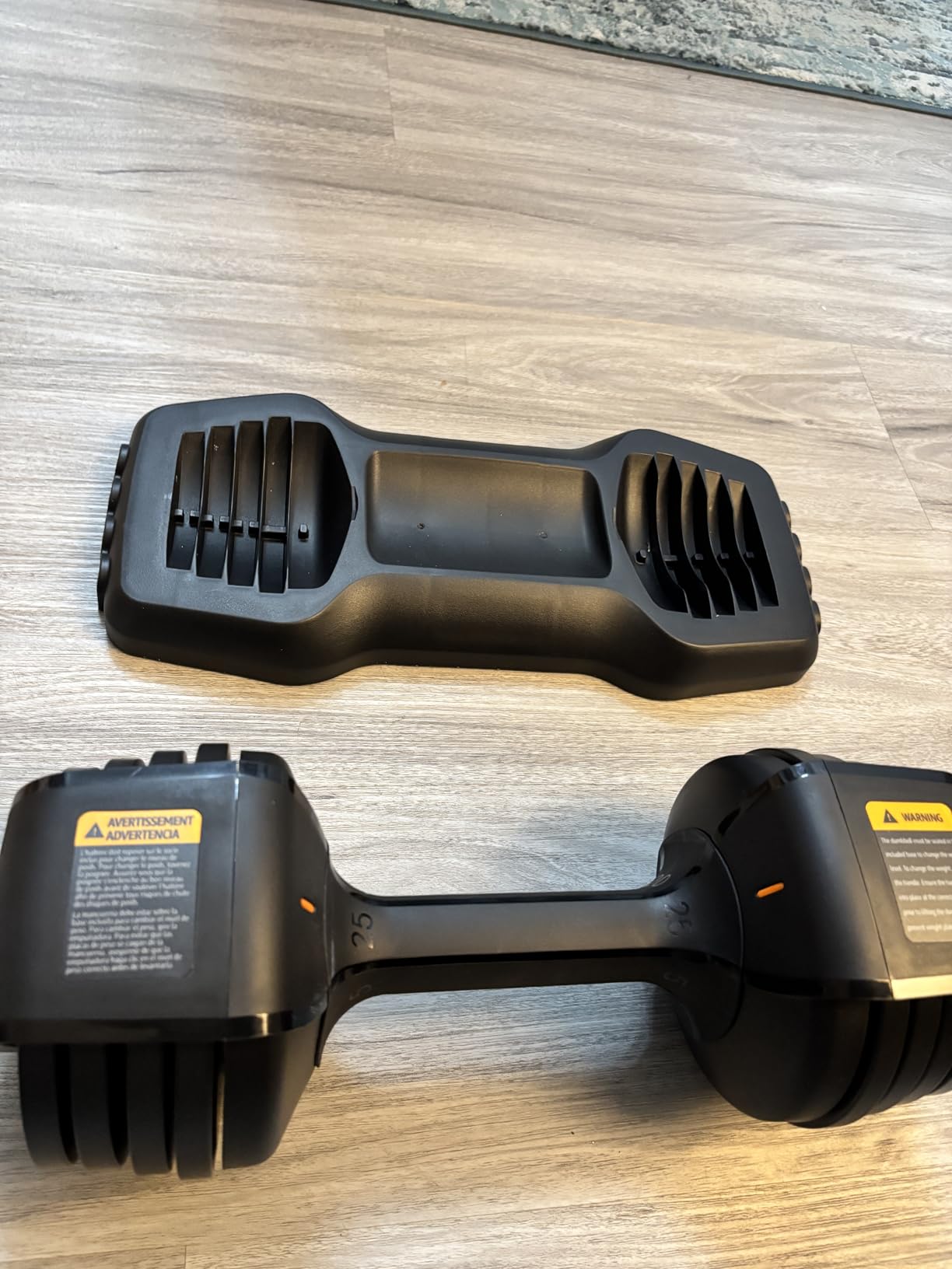 Amazon Basics Adjustable Dumbbell, 25 lb customer photo 2