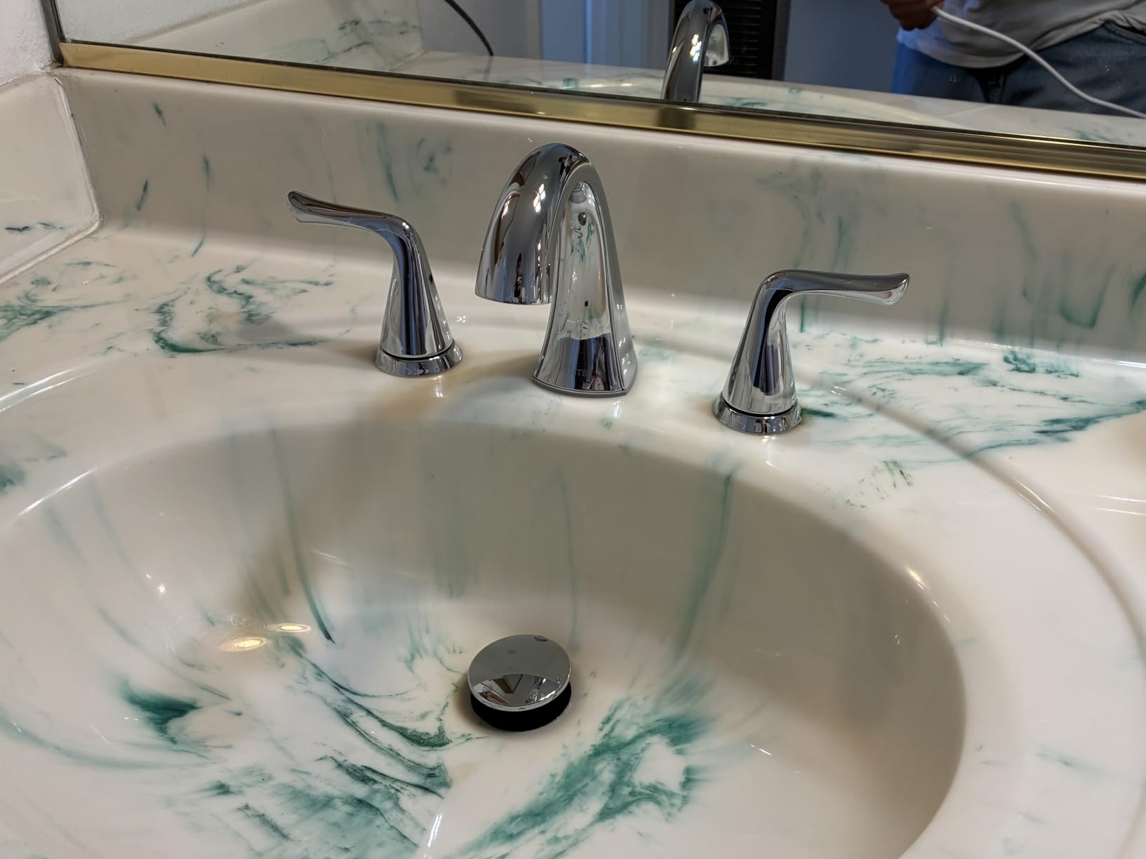 Pfister Willa 3 Hole Widespread Bathroom Sink Faucet with 2 Handles Polished Chrome Finish Push & Seal Drain TiteSeal Technology NSF Certified Vanity Faucet LF049MALCC customer photo 1