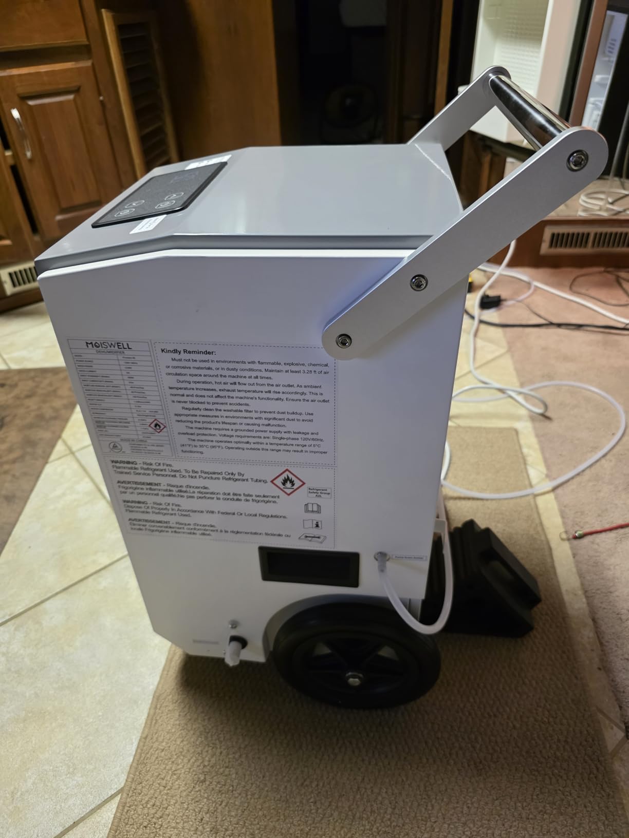 260 Pints Commercial Dehumidifier with Pump and Drain Hose for Basements, Heavy Duty Commercial Grade Dehumidifiers for Large Spaces, Warehouse, Industry Water Damage Unit, Auto Defrost customer photo 2