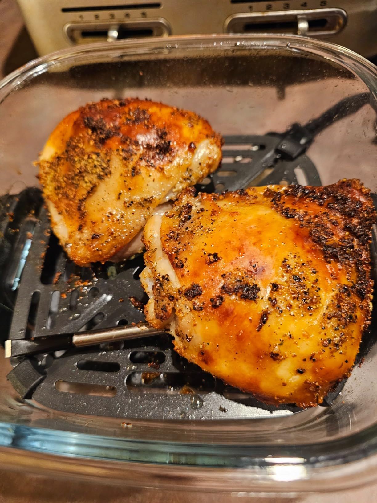 Ninja Crispi 4-in-1 Glass Air Fryer, 450F, Non-Toxic, 4QT & 6-Cup Containers with Lids, Dishwasher Safe, Stone, FN101ST customer photo 1