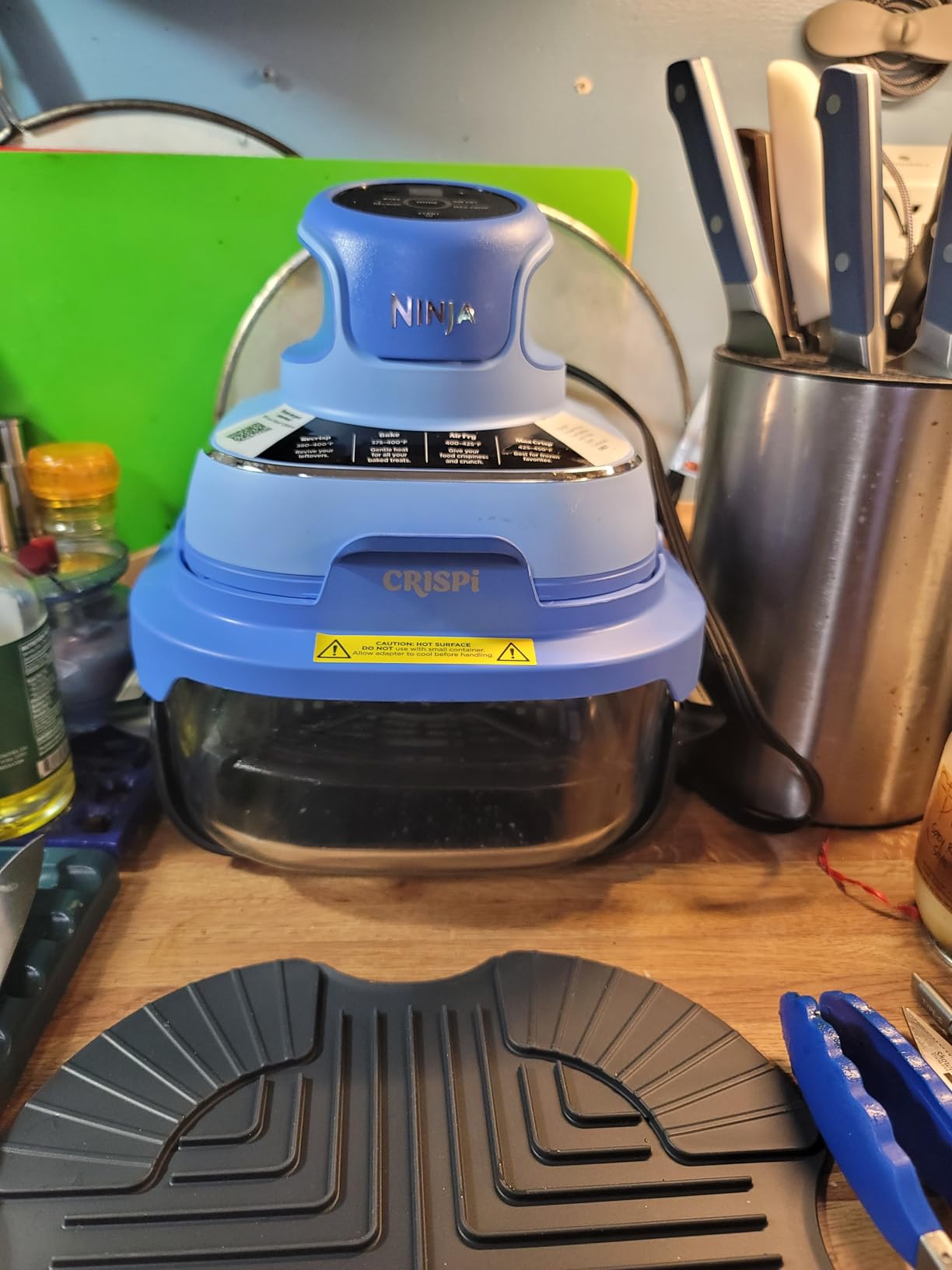 Ninja Crispi 4-in-1 Glass Air Fryer, 450F, Non-Toxic, 4QT & 6-Cup Containers with Lids, Dishwasher Safe, Stone, FN101ST customer photo 2