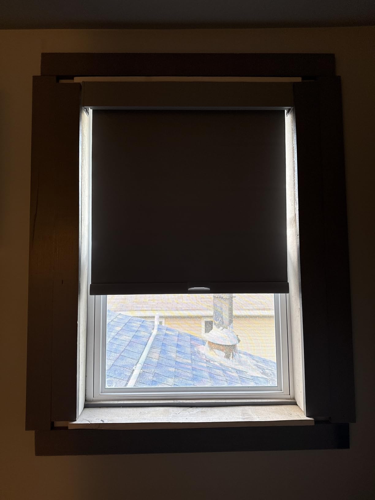 Persilux Blackout Roller Blinds for Windows, Cordless Free-Stop Roller Shades with Valance, Thermal Insulated Fabric Window Blinds, UV Protection Shades for Home and Bedroom (Grey, 16
