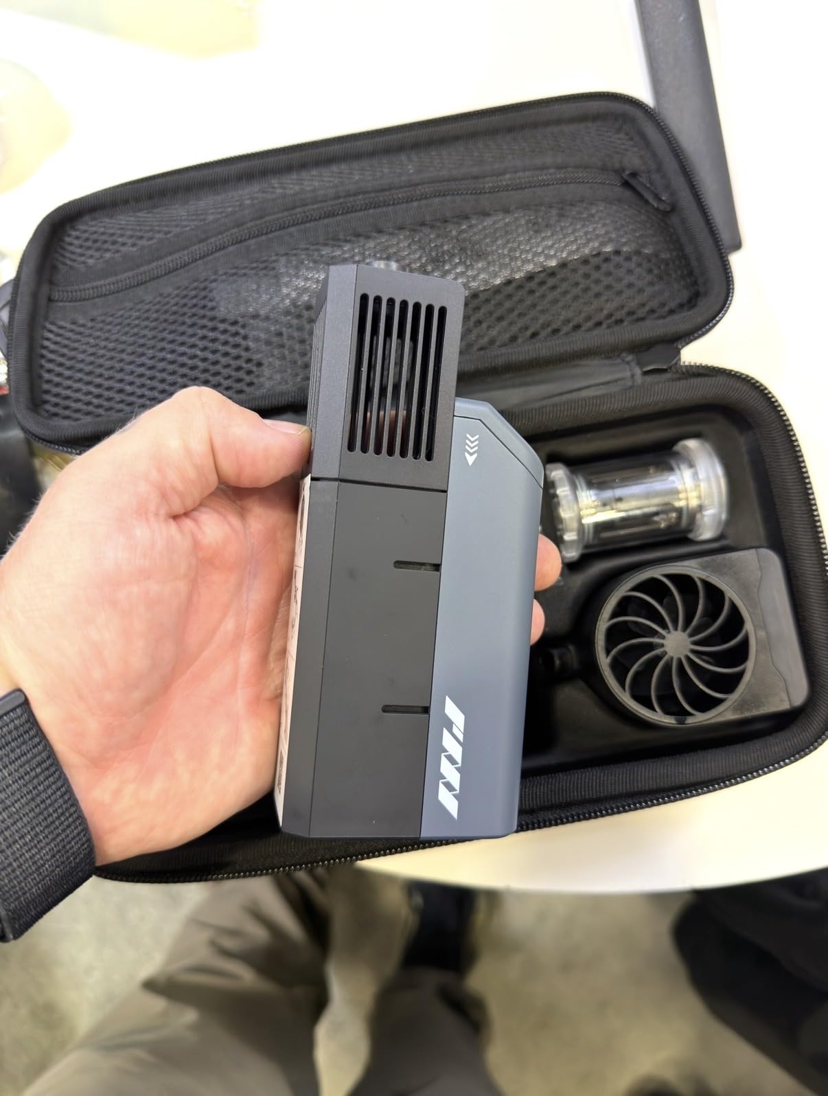 PMI SmokeNINJA PRO Portable Fog Machine, 3rd-Gen Haze Nozzle with Bluetooth Connectivity 3 Minutes Single Burst Output 3x Faster Recovery USB-C Control for Studio and Cinematography customer photo 2