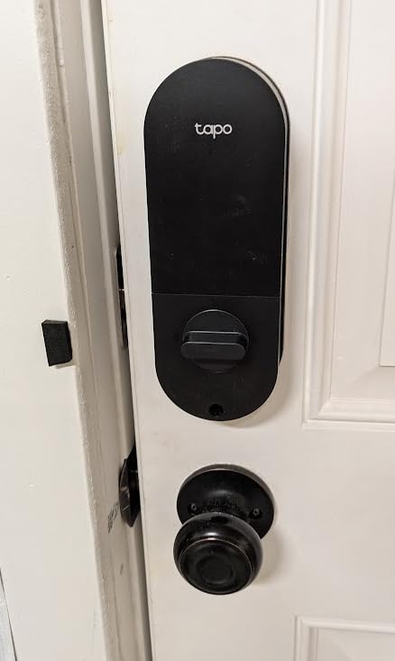 Tapo Smart Wi-Fi Door Lock, Deadbolt | Keyless Entry, Fingerprint Recognition, Touchscreen Keypad & in-App Monitoring with Scheduled Access | 1-Year Rechargeable Battery | BHMA Grade 2 | DL110 customer photo 2