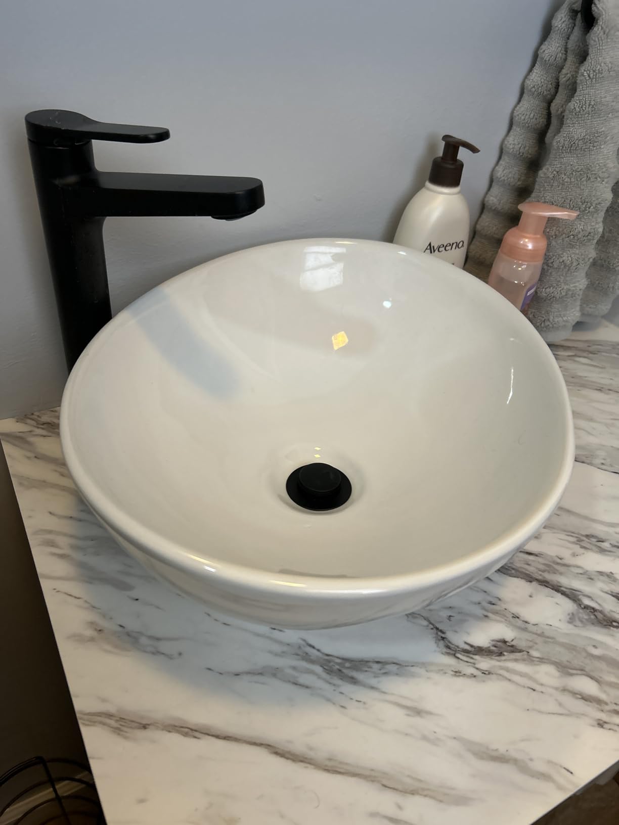 KRAUS Indy Bathroom Faucet for Vessel Sink in Matte Black, KVF-1410MB customer photo 1