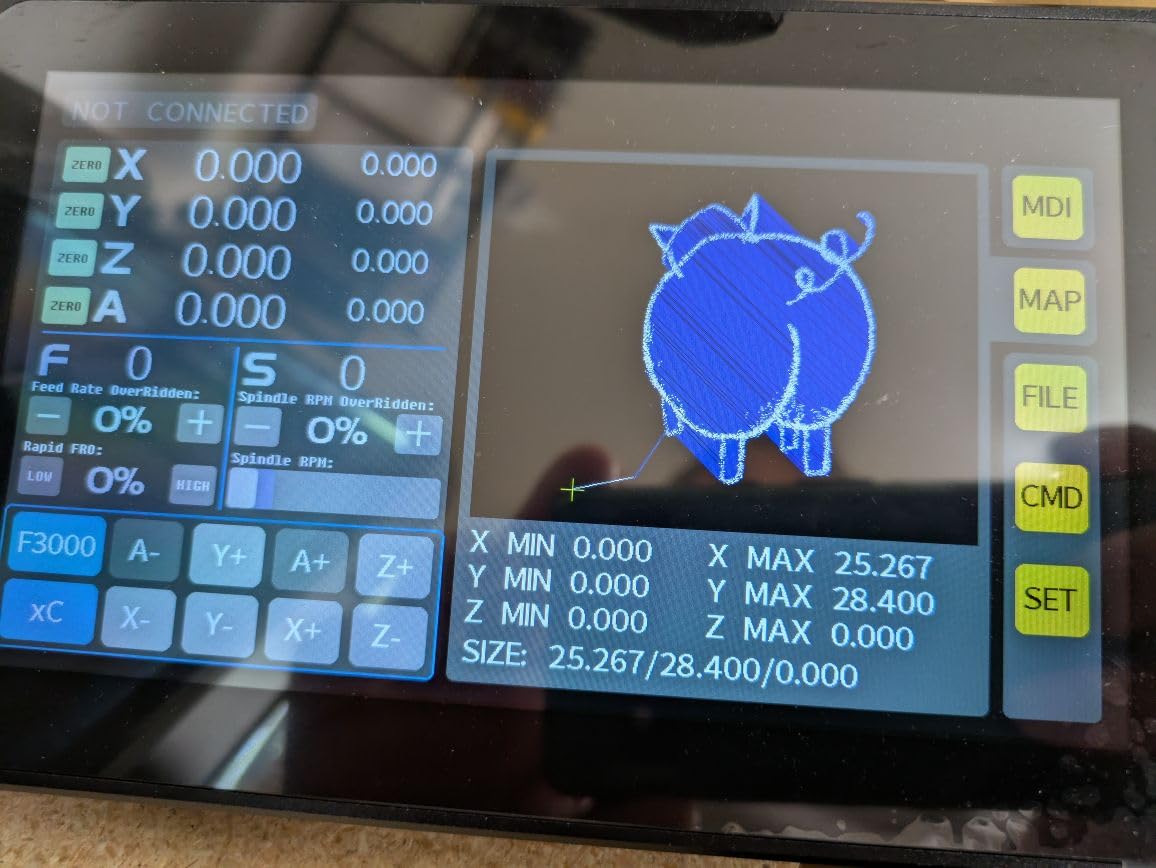 4 AXIS USB CNC Offline Controller, Offline GRBL Control Module with 7inch IPS Touch Screen for grbl firmware CH340 chip 3018/3030/4030/4040/5040/6040/6050 CNC Router Machines customer photo 2