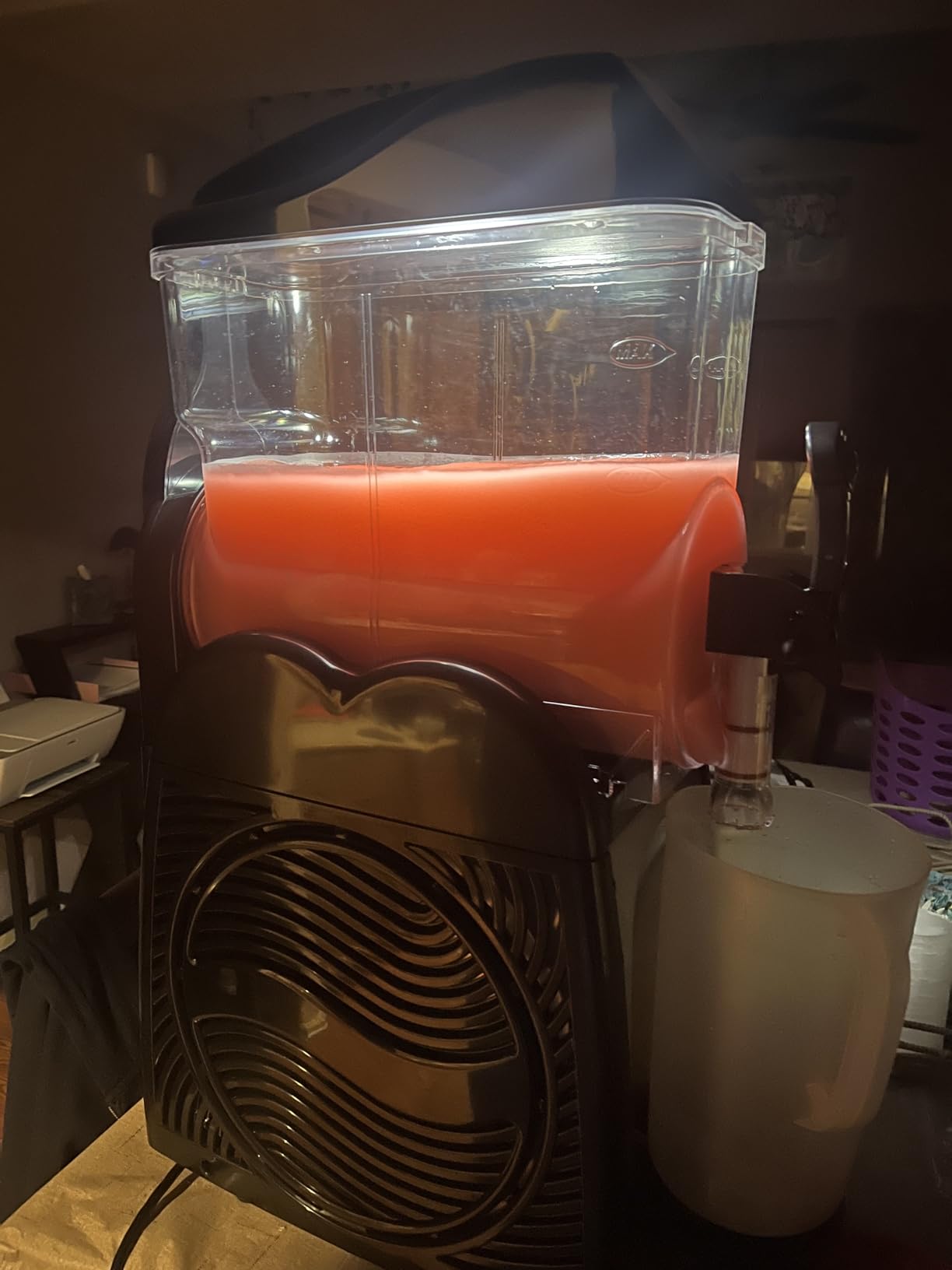 Commercial Slushy Machine 12 Gallons Frozen Margarita Machine for frozen Mockaritas Daiquiris, 110V/60Hz Slushie Machine with 3 Tanks for Restaurants Bars Beer Barn Home Party, Auto Clean customer photo 2
